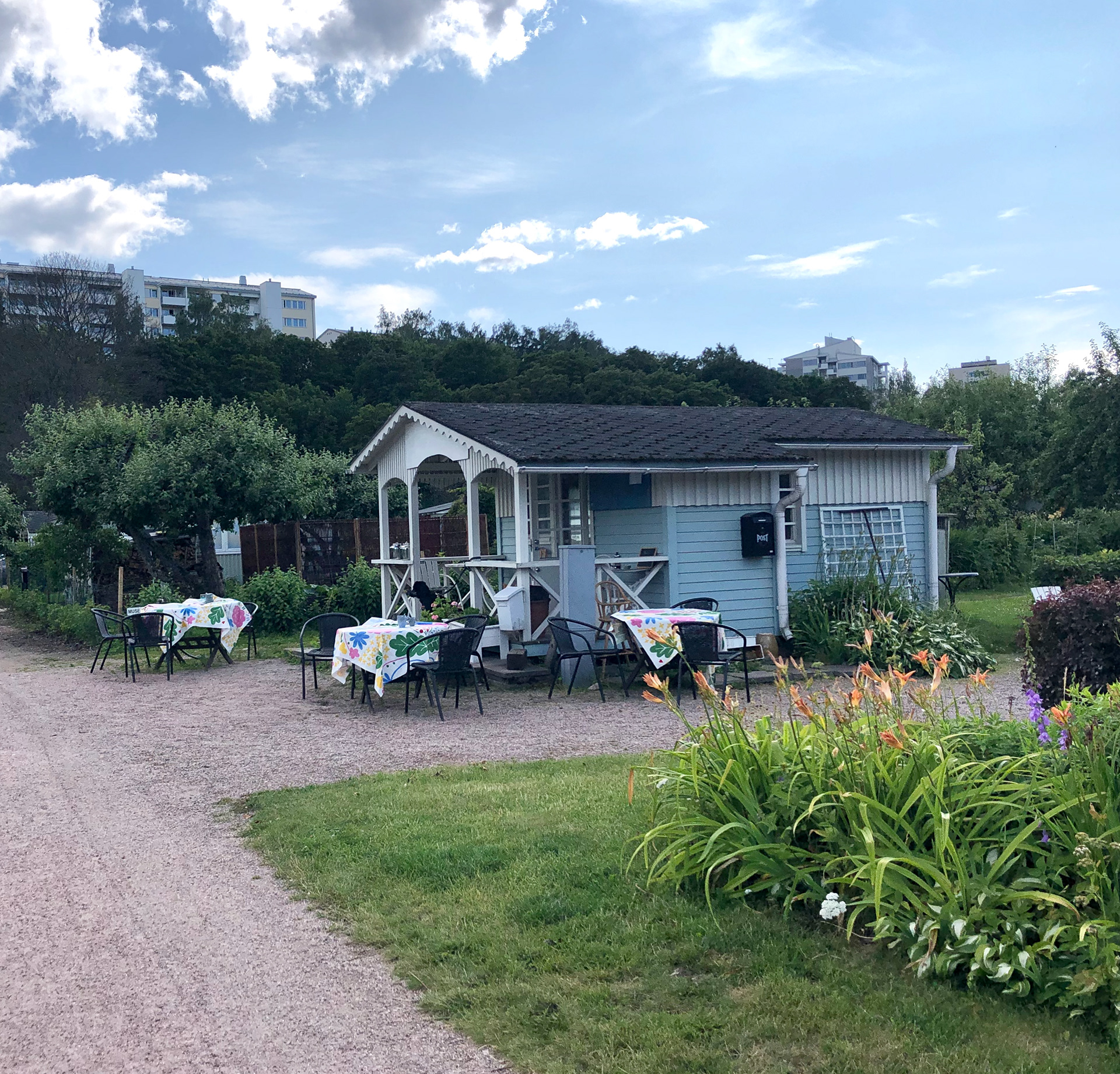 The garden Cafe in Vallilan Allotment Garden.