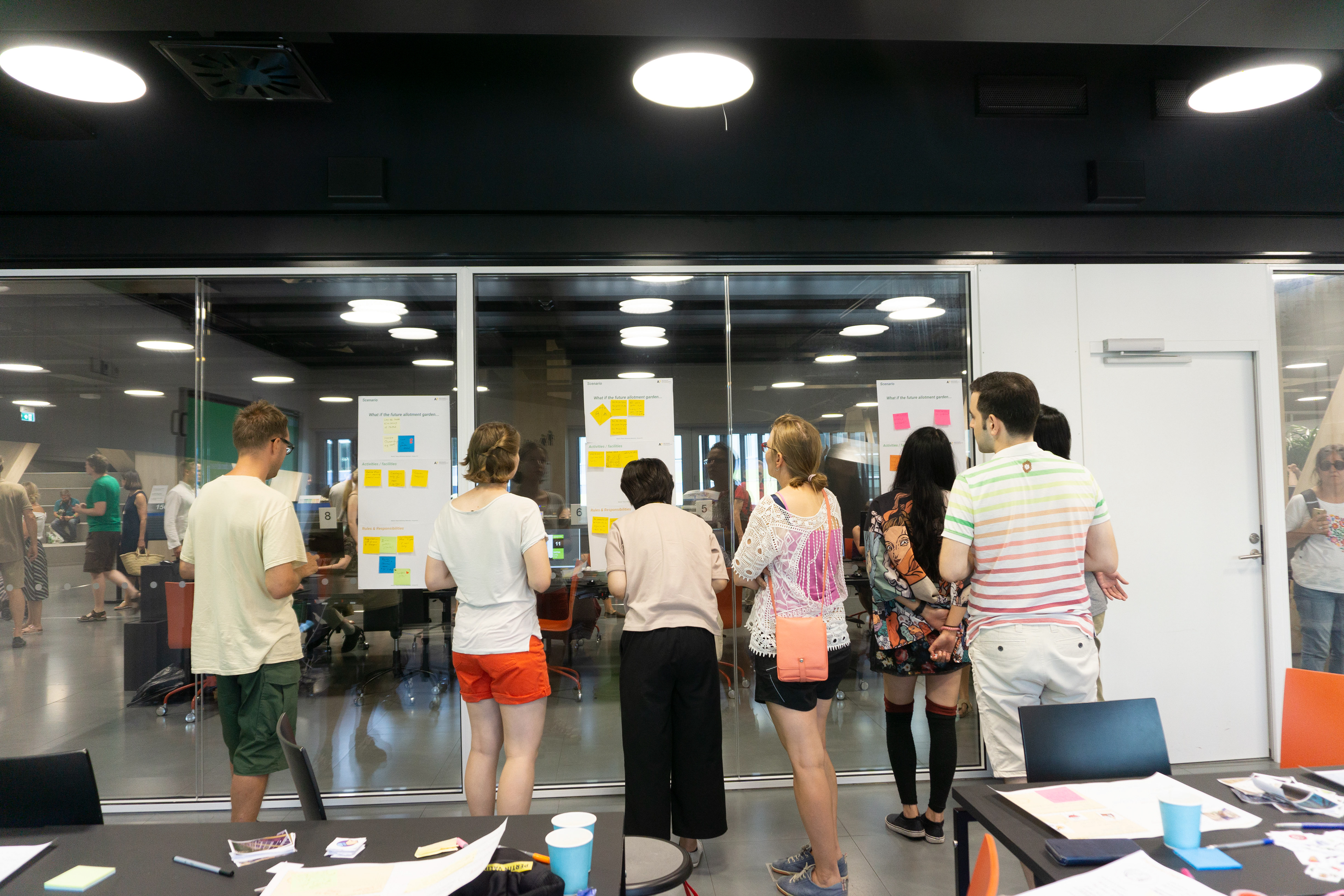 Idea voting section for the scenarios.