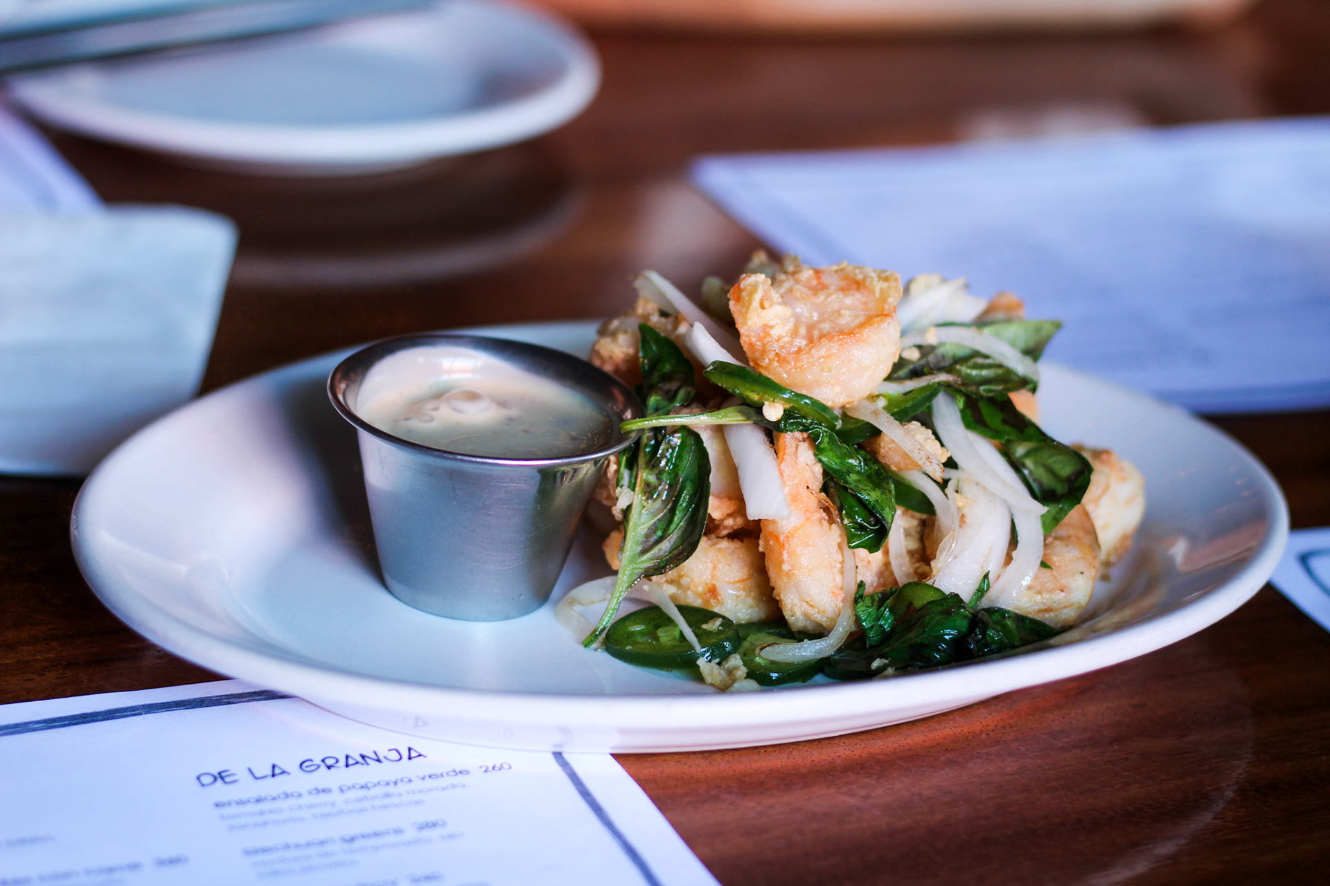Camarones al limon y pimienta, Chubby Noodles
