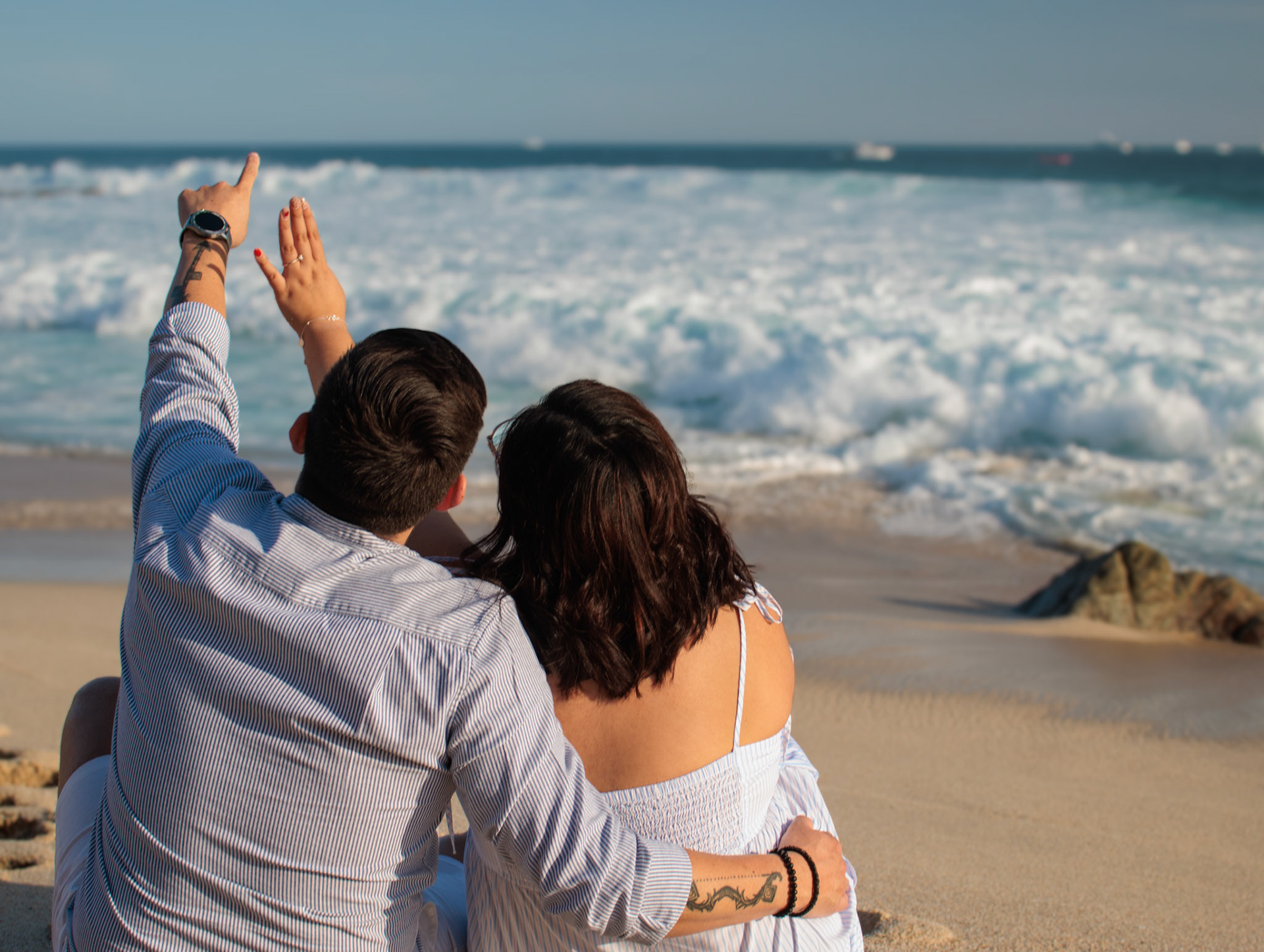 Pareja en playa