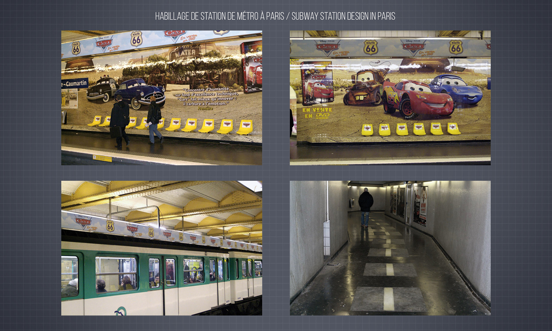 Habillage de station de métro à Paris / Subway station design in Paris
