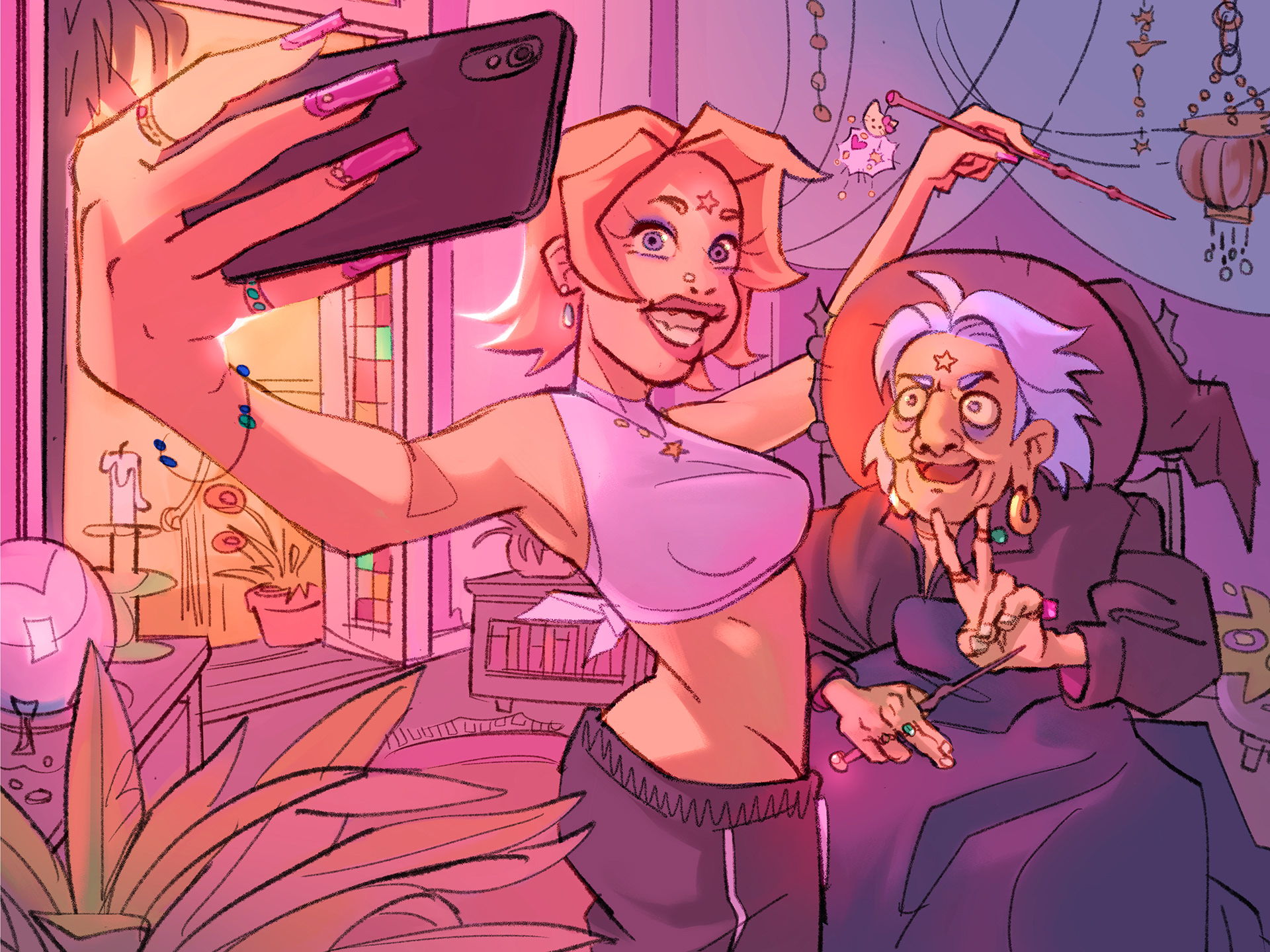 Color, lighting, and mood ideation.