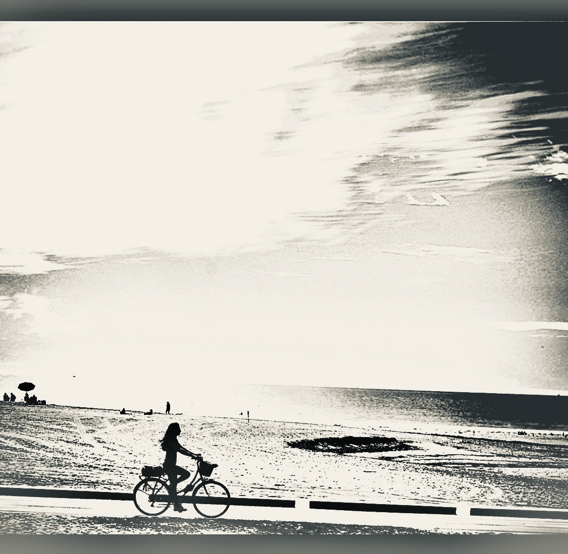 SM - Bicyclist VI (B&W)