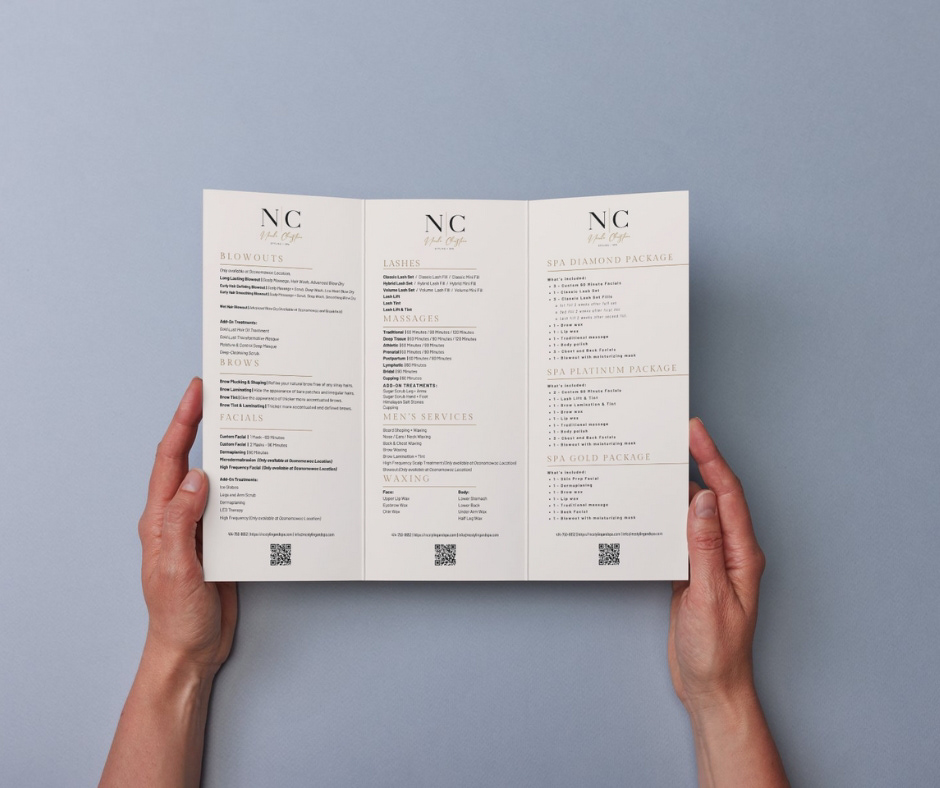 Menu of Services