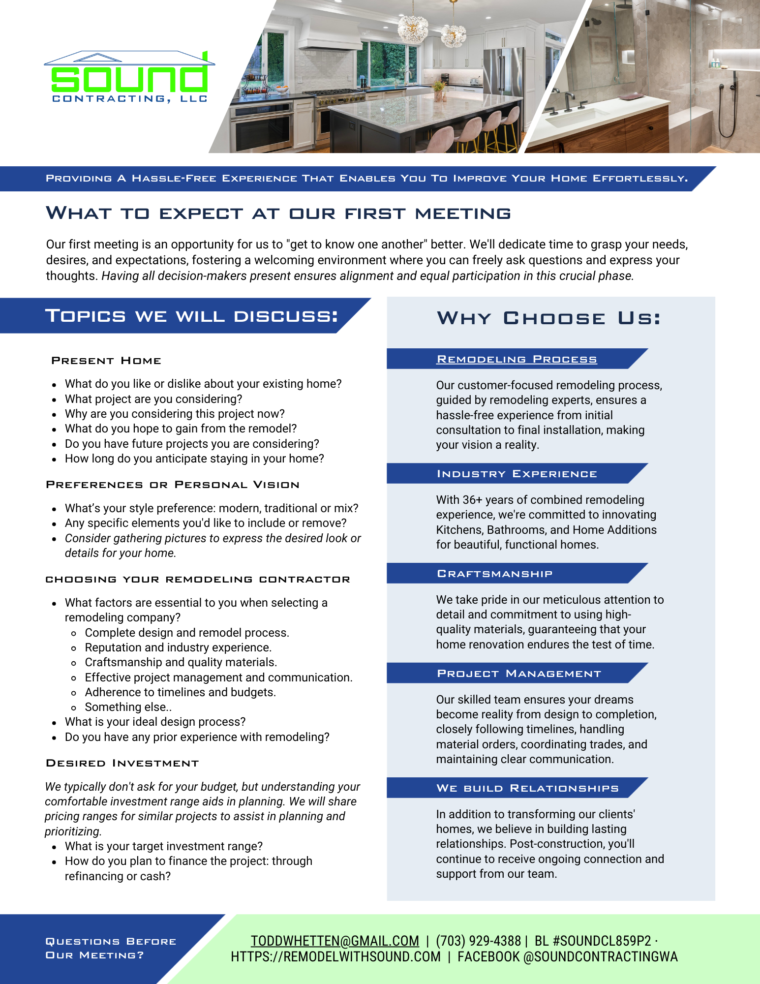 What to Expect During Your First Meeting: A Clear Overview of Our Remodeling Process and Client Experience