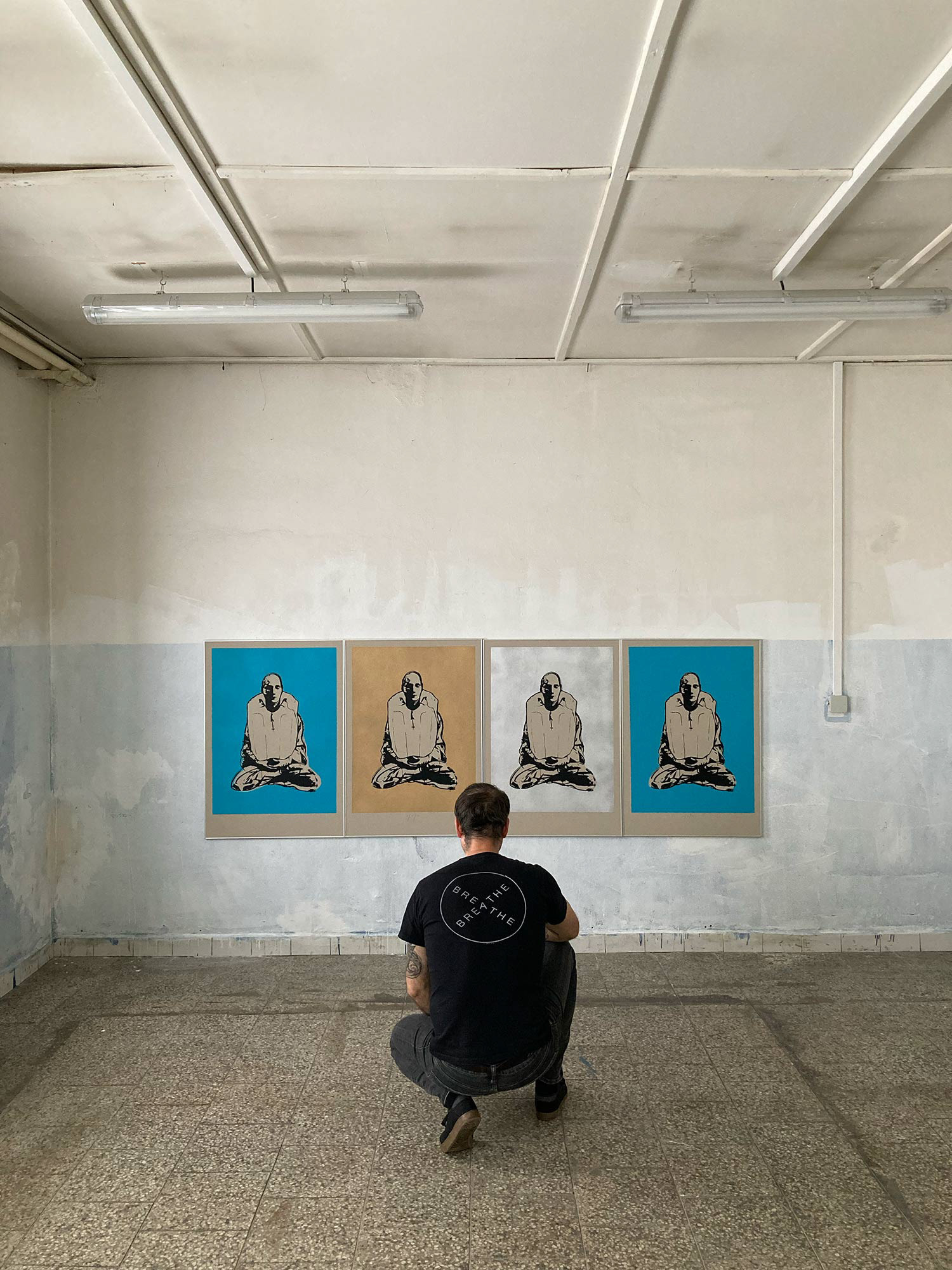 Icon. Breathing Object. Instalace v dočasném prostoru Victory Nox Art Division Studio.