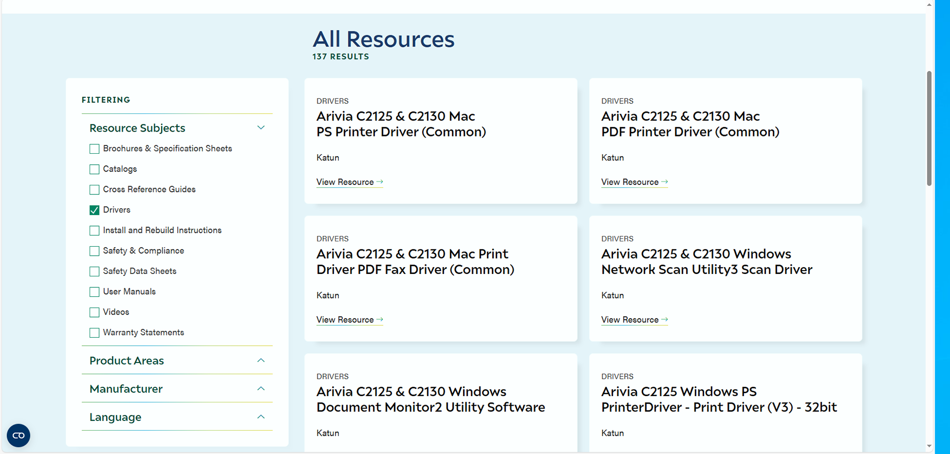 The full collection of Arivia resources is now live in the Katun.com Resource Center. Navigate using the side menu for quick and easy file access.