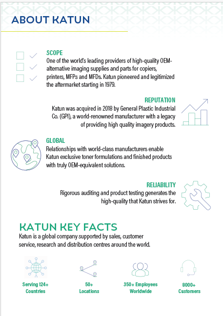 Katun Europe Brochure - Updated Brand Identity as well as content & layout redesigns.
