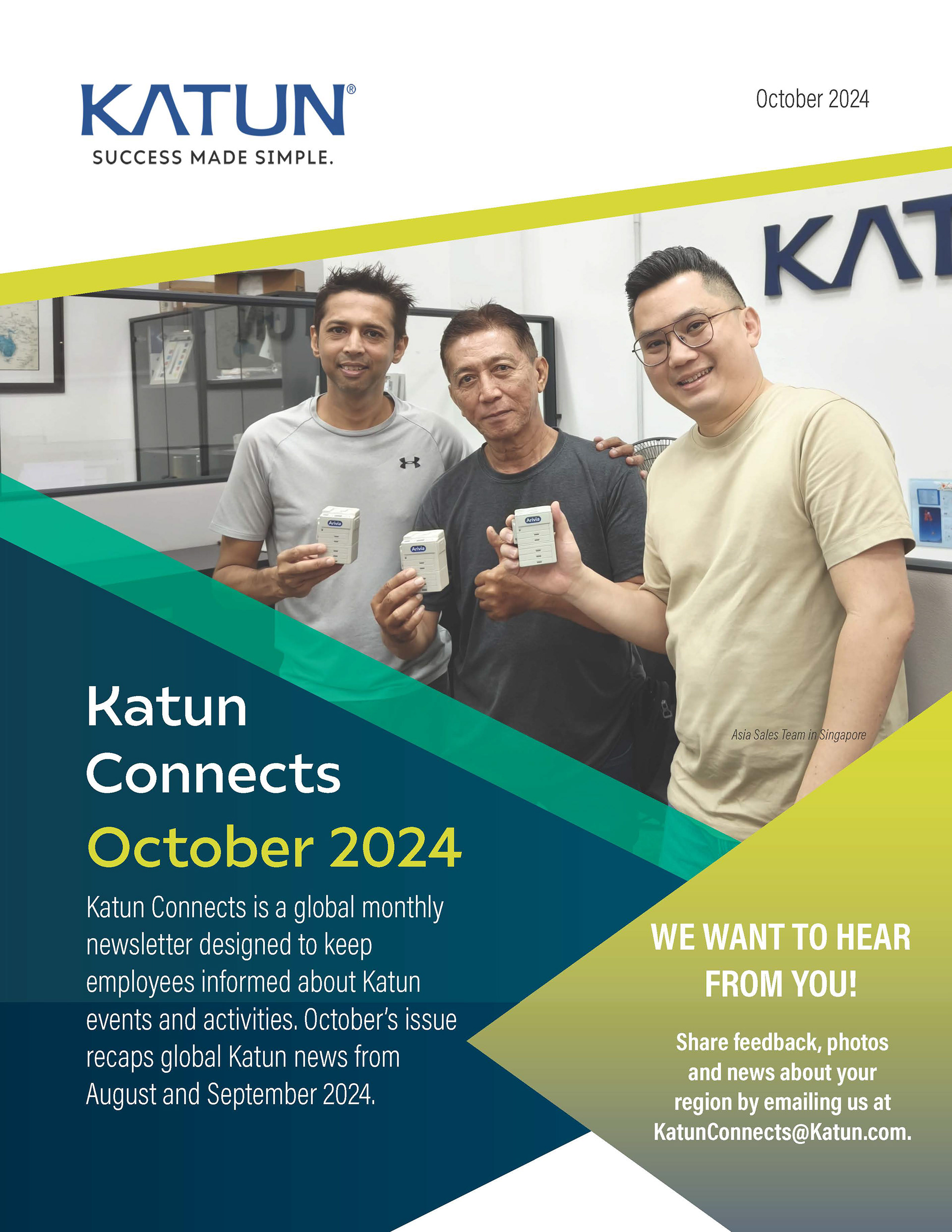 Katun Connects October Issue - Content, cover, and layout redesign.