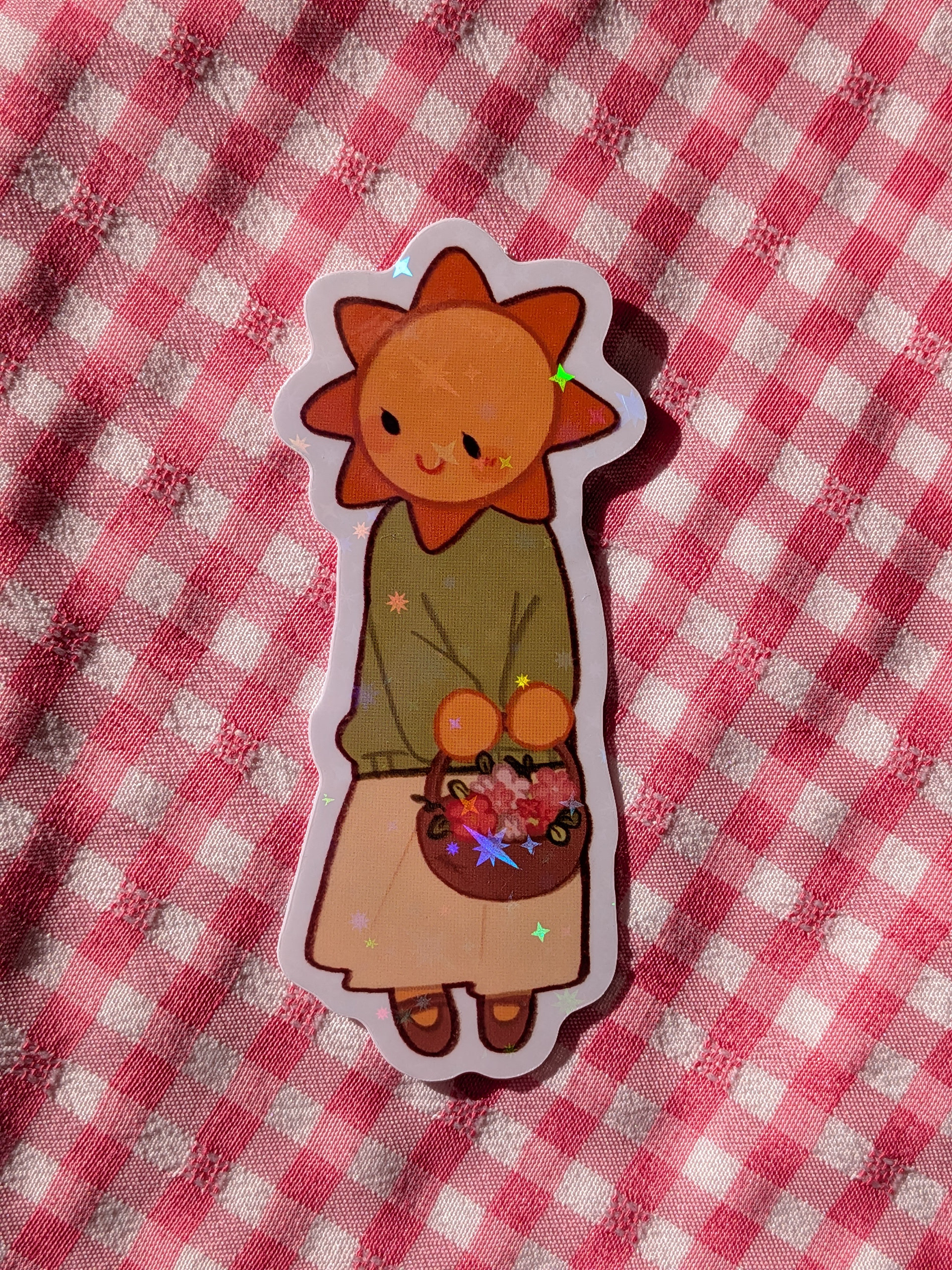 Sun Girl Holographic Sticker