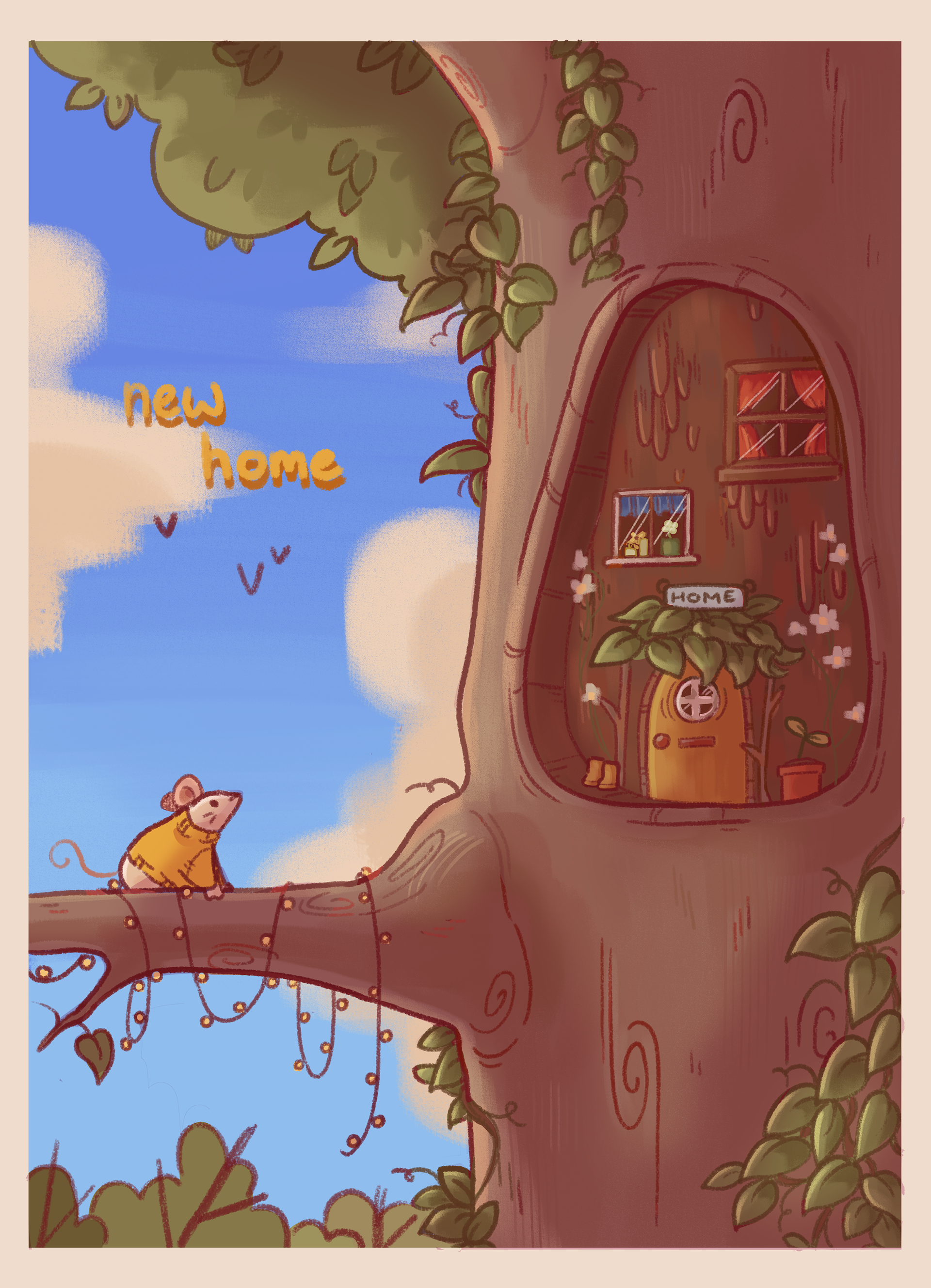 new home greetings card