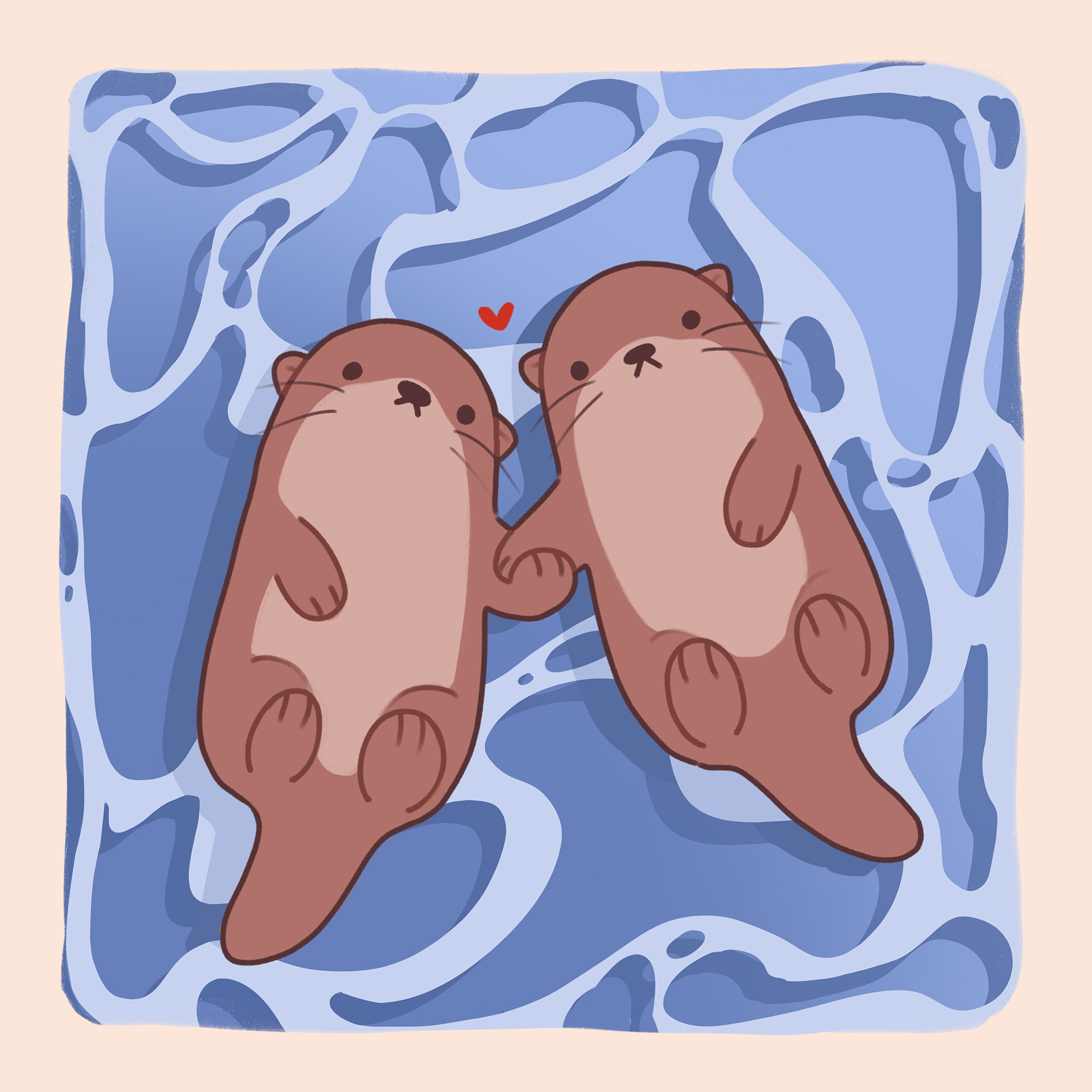Otter Anniversary Card