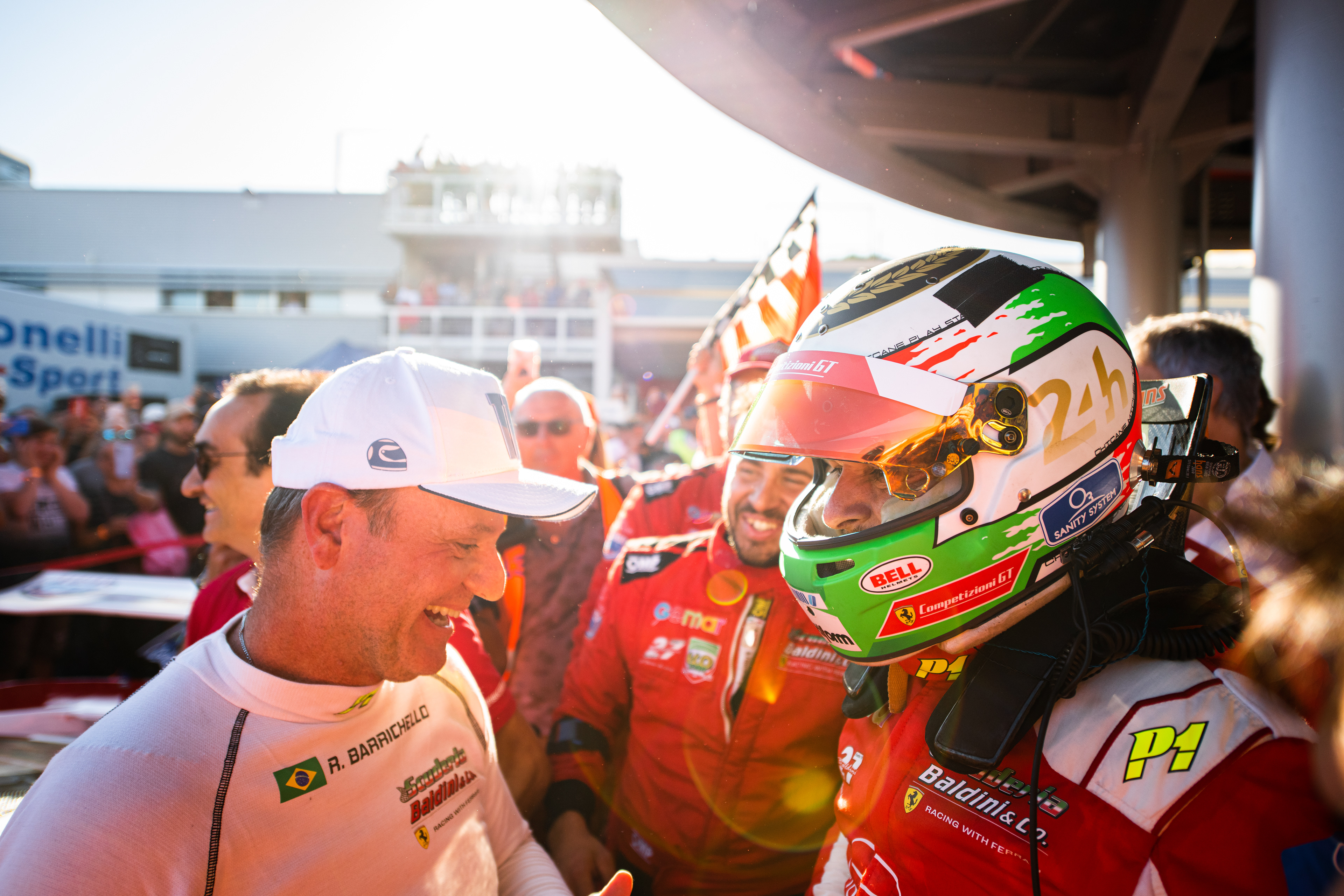 Rubens Barrichello and Giancarlo Fisichella - GT Italian Championship