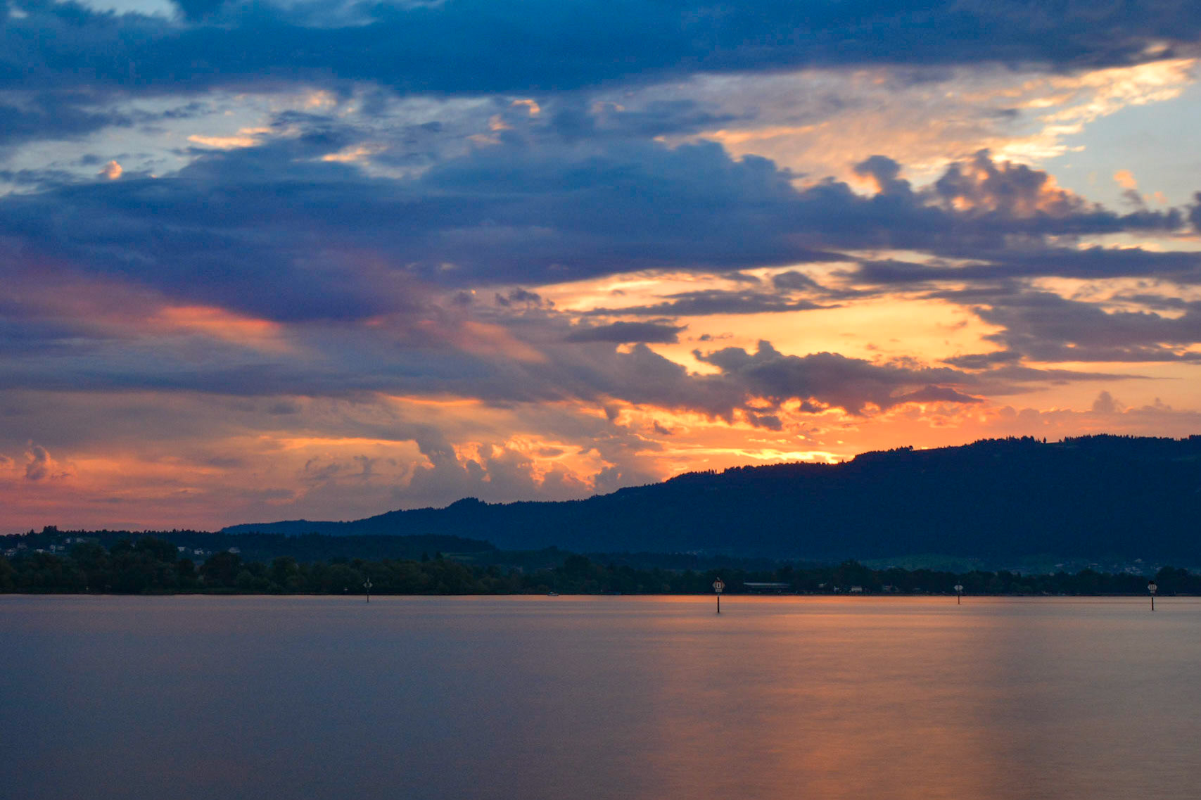 Sonnenaufgang über dem Bodensee
