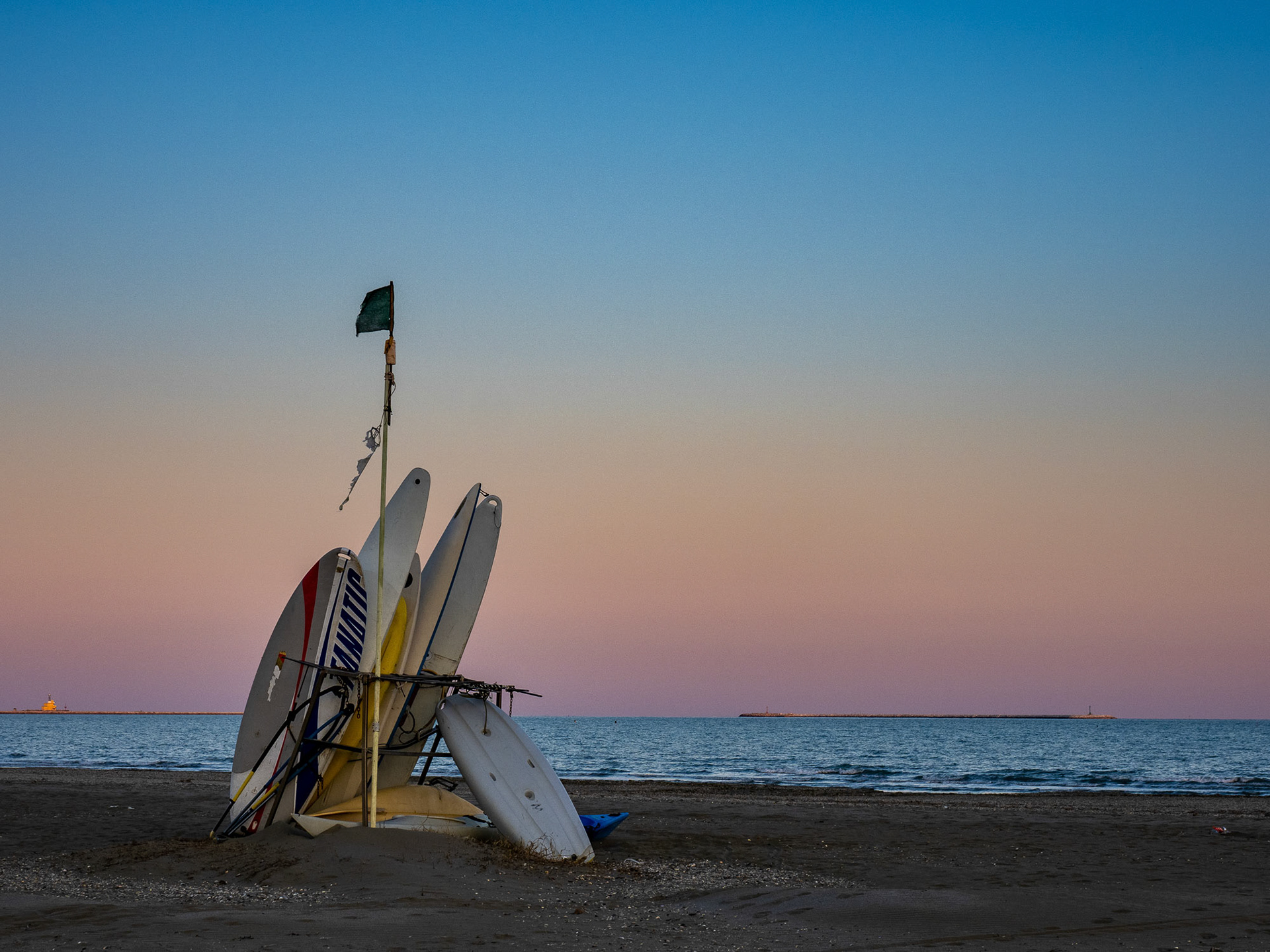 Sonnenuntergang am Lido