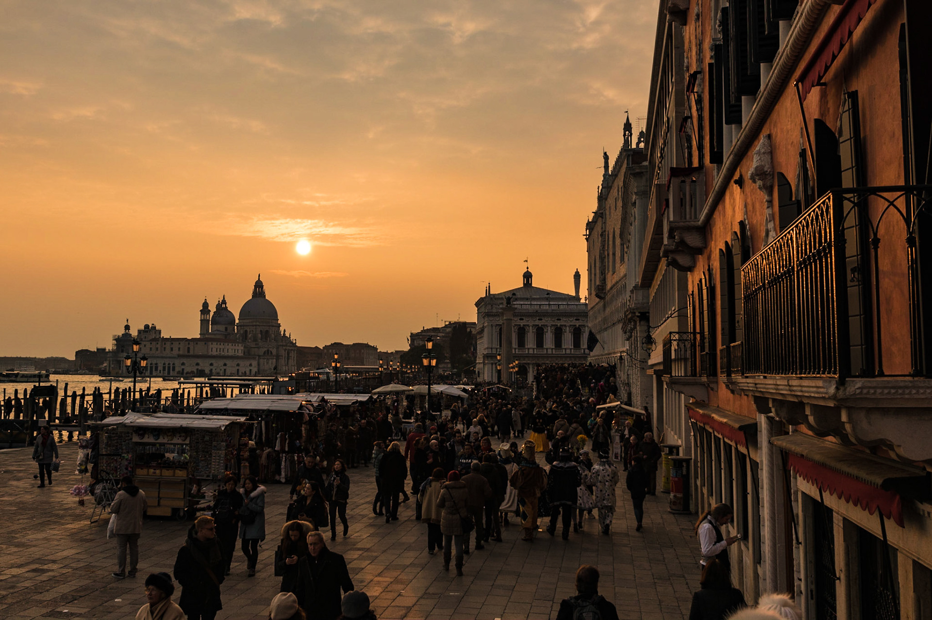 Sonnenuntergang anuf der Ponte della Paglia