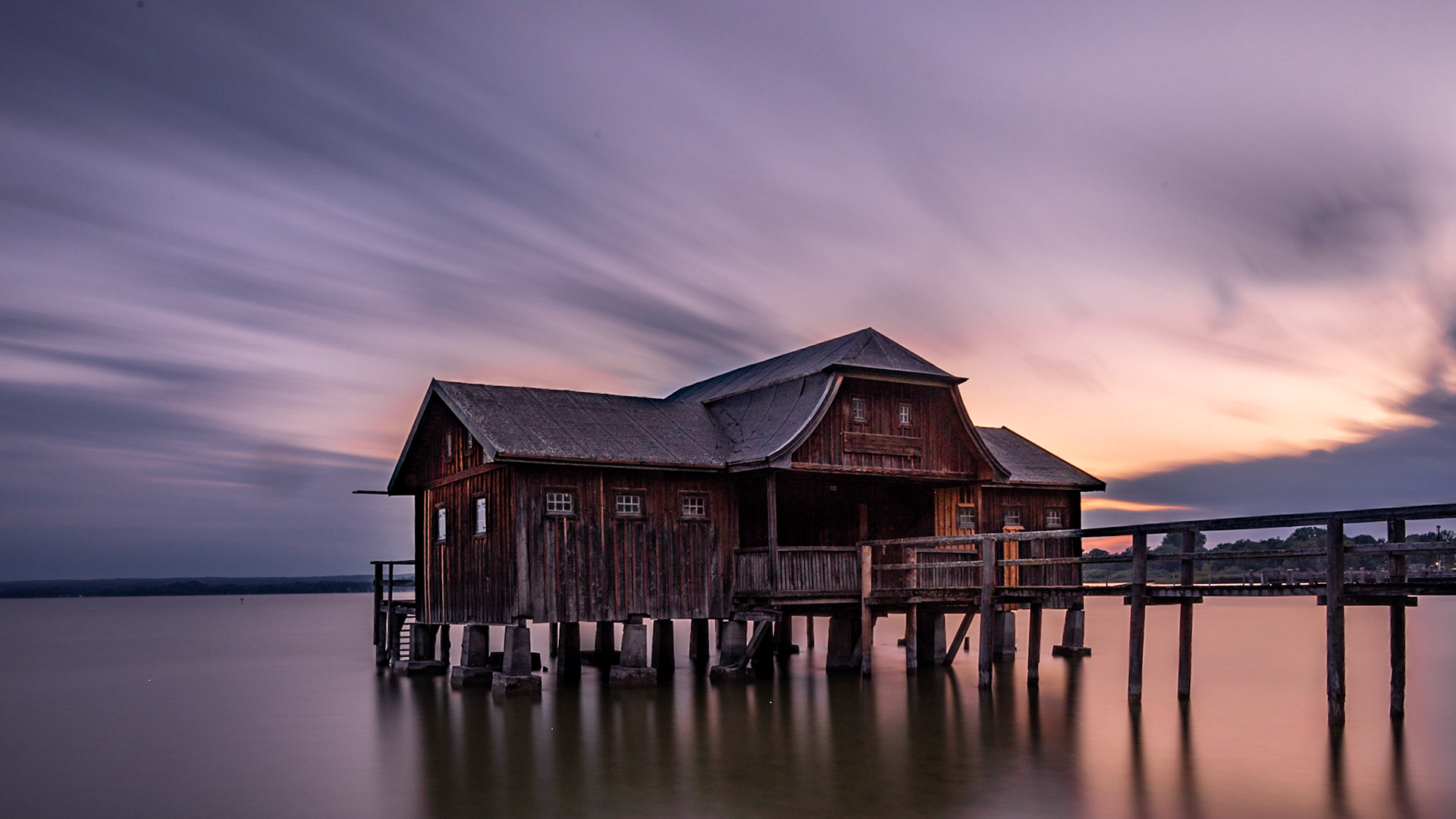 Sonnenuntergang am Ammersee