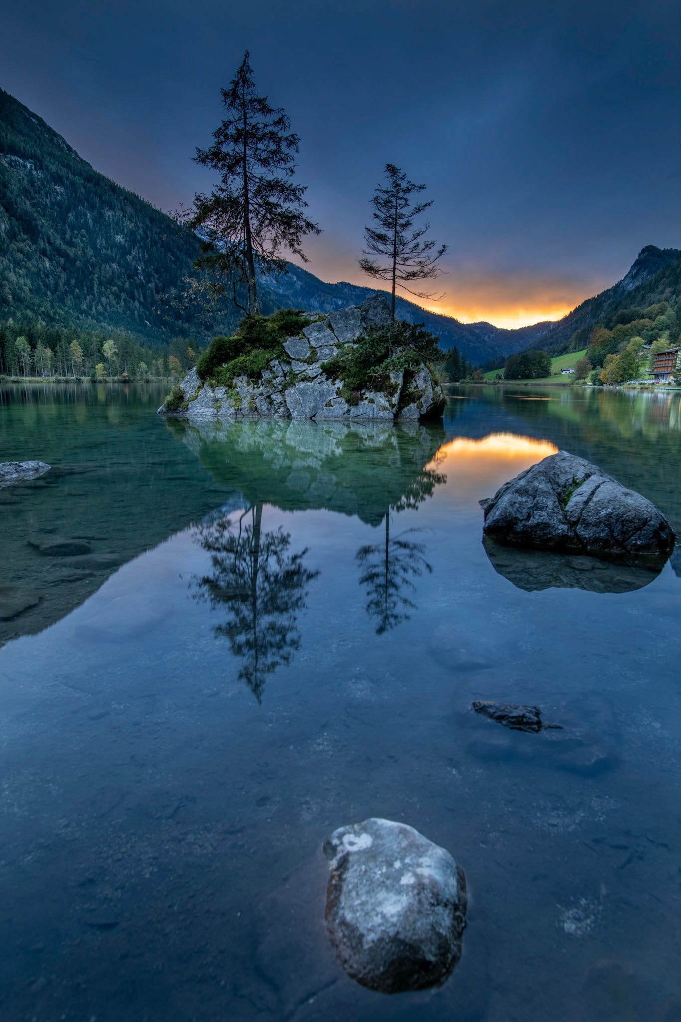 Sonnenuntergang am Hintersee