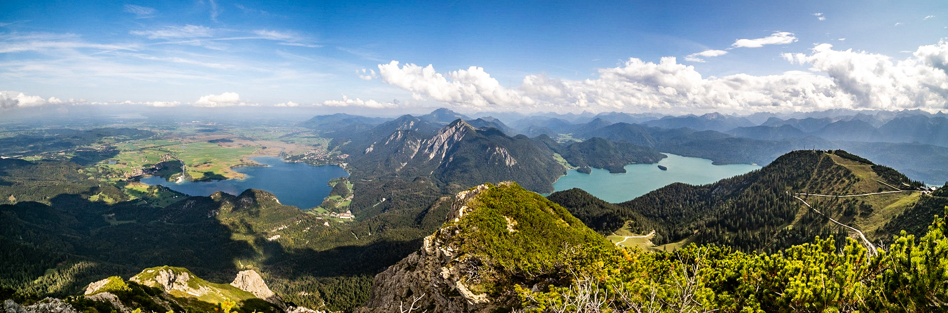 Panoramablick vom Herzogstand