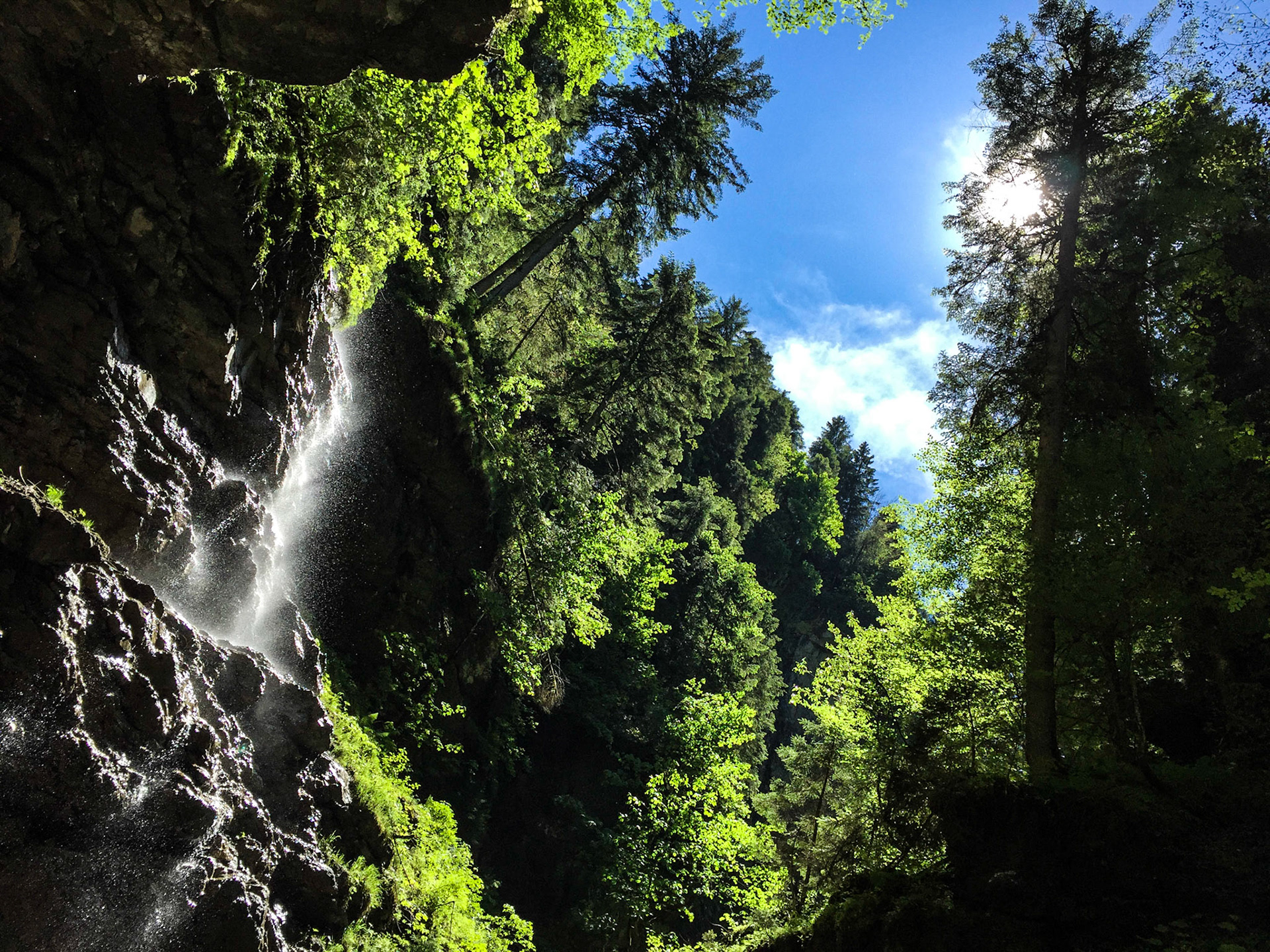 Traumwetter in der Breitachklamm