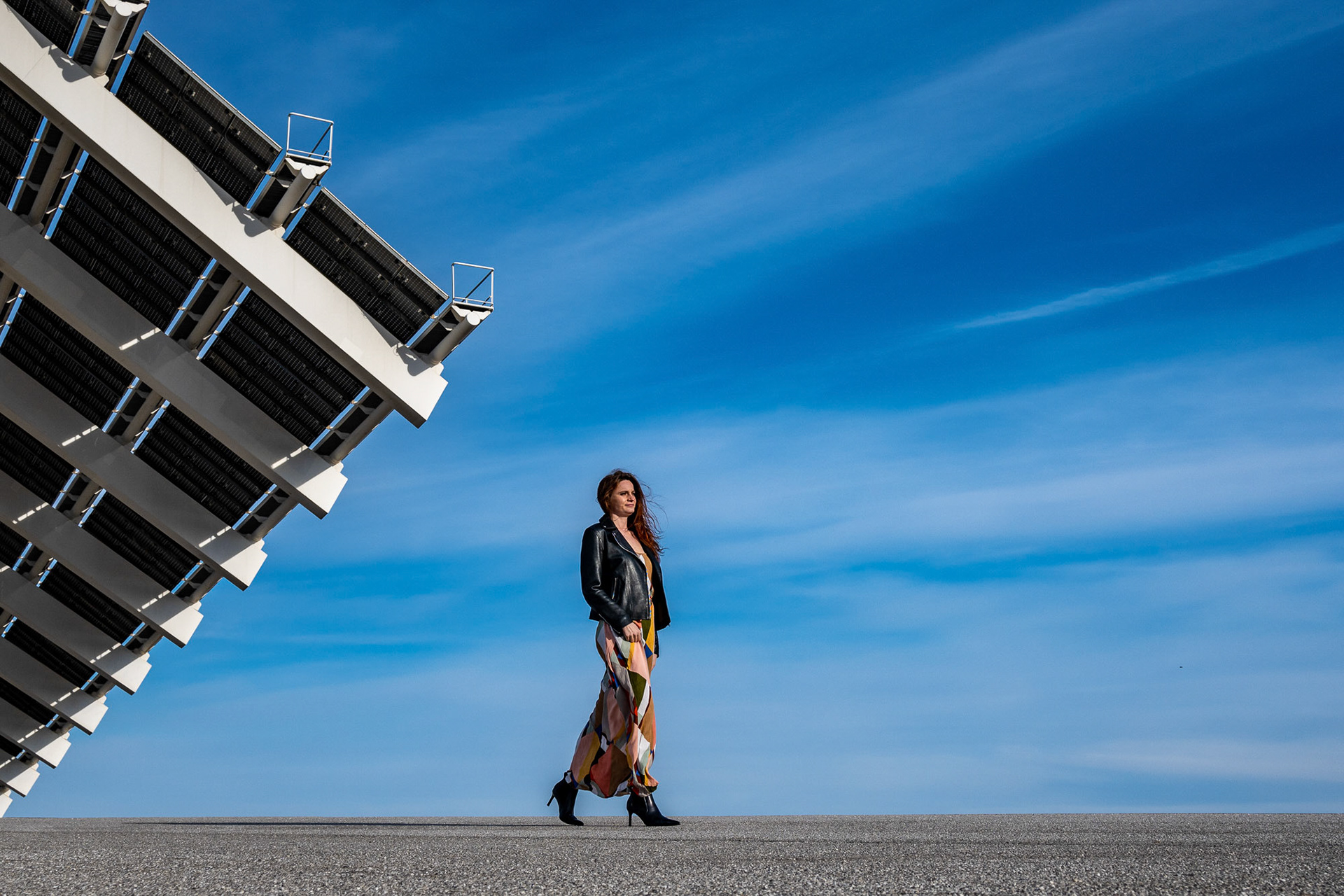 Modellshooting im Hafen