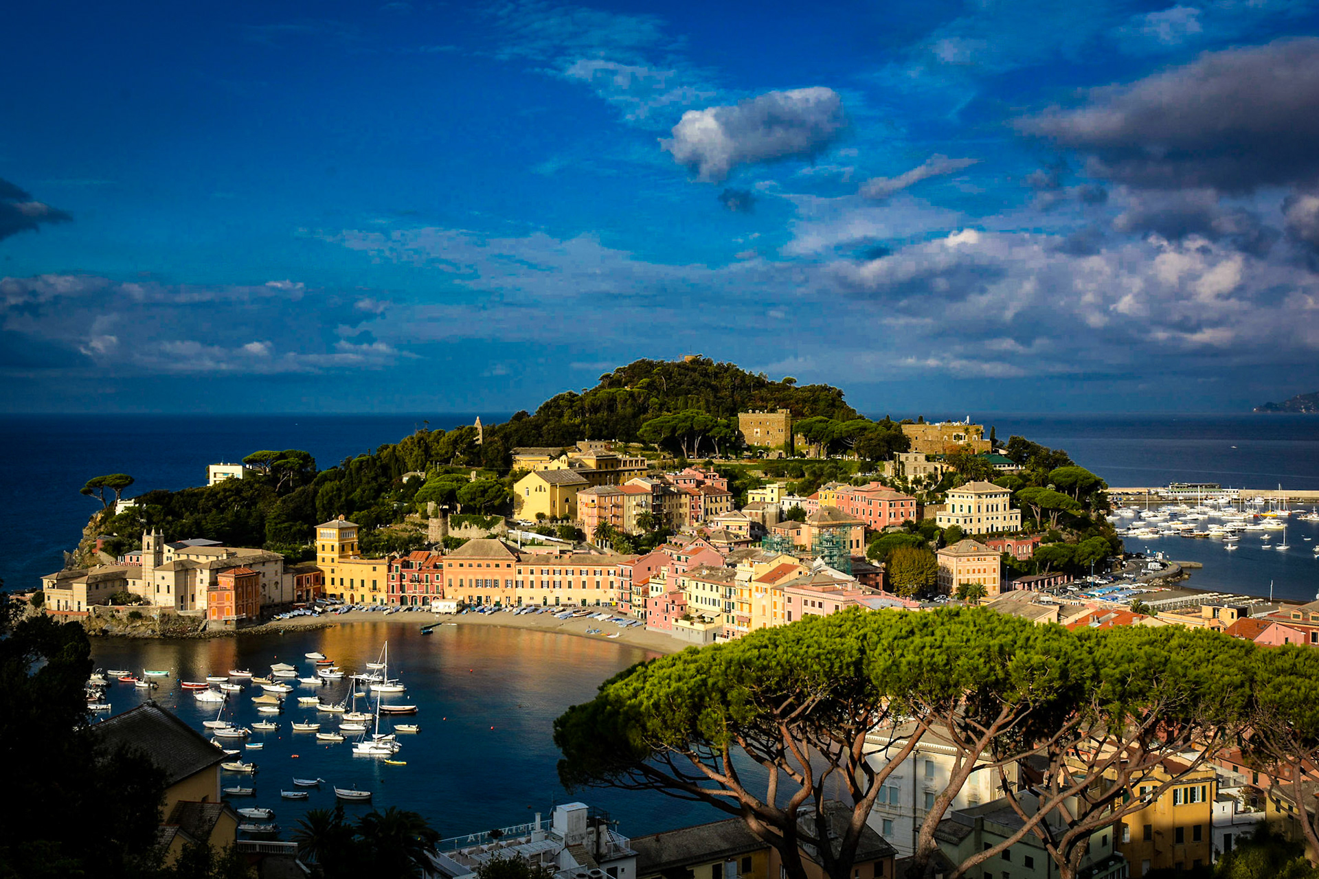 Blick aus dem Hotel in Sestri Levante