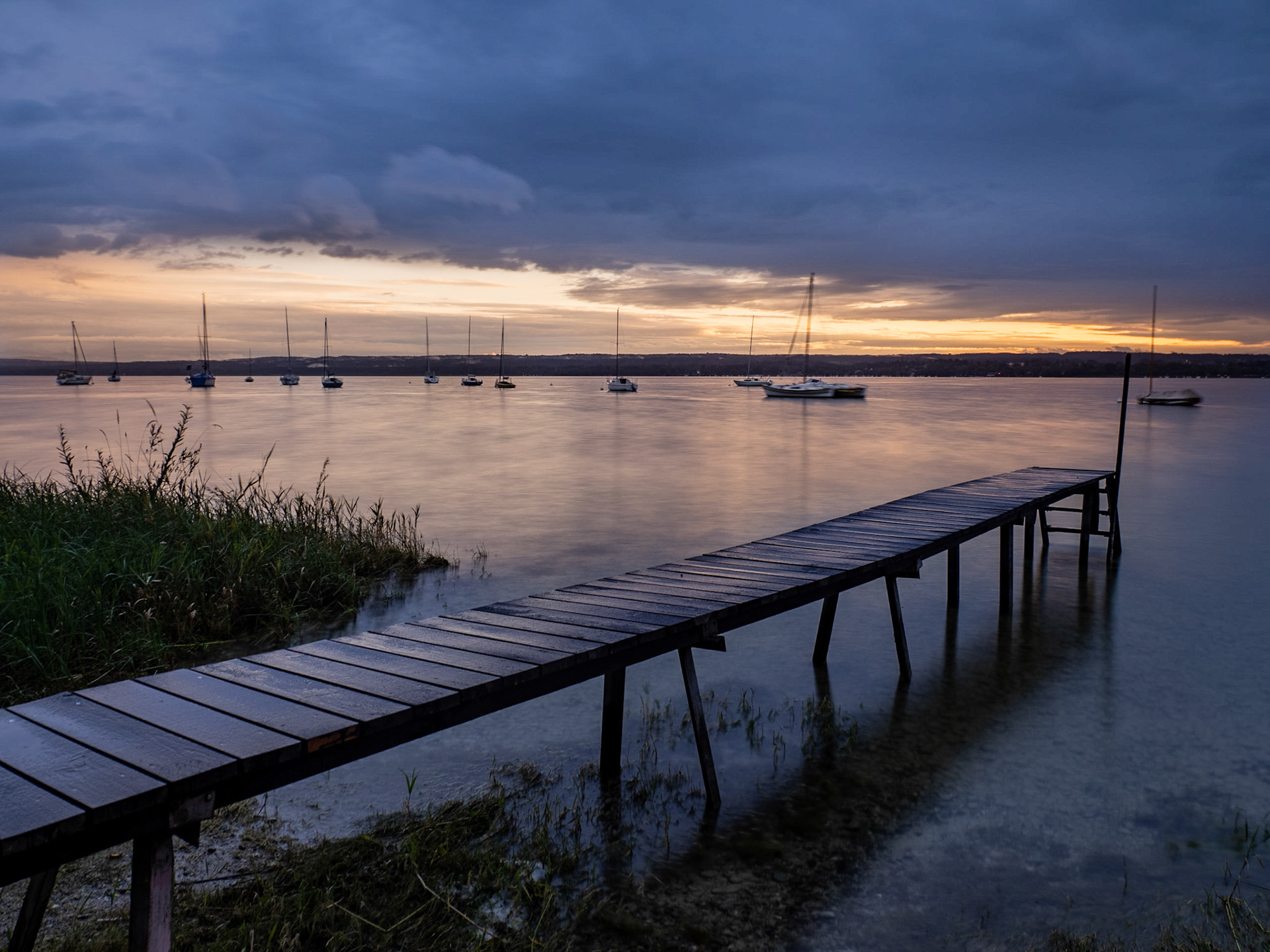 Kein Sonnenuntergang am Ammersee