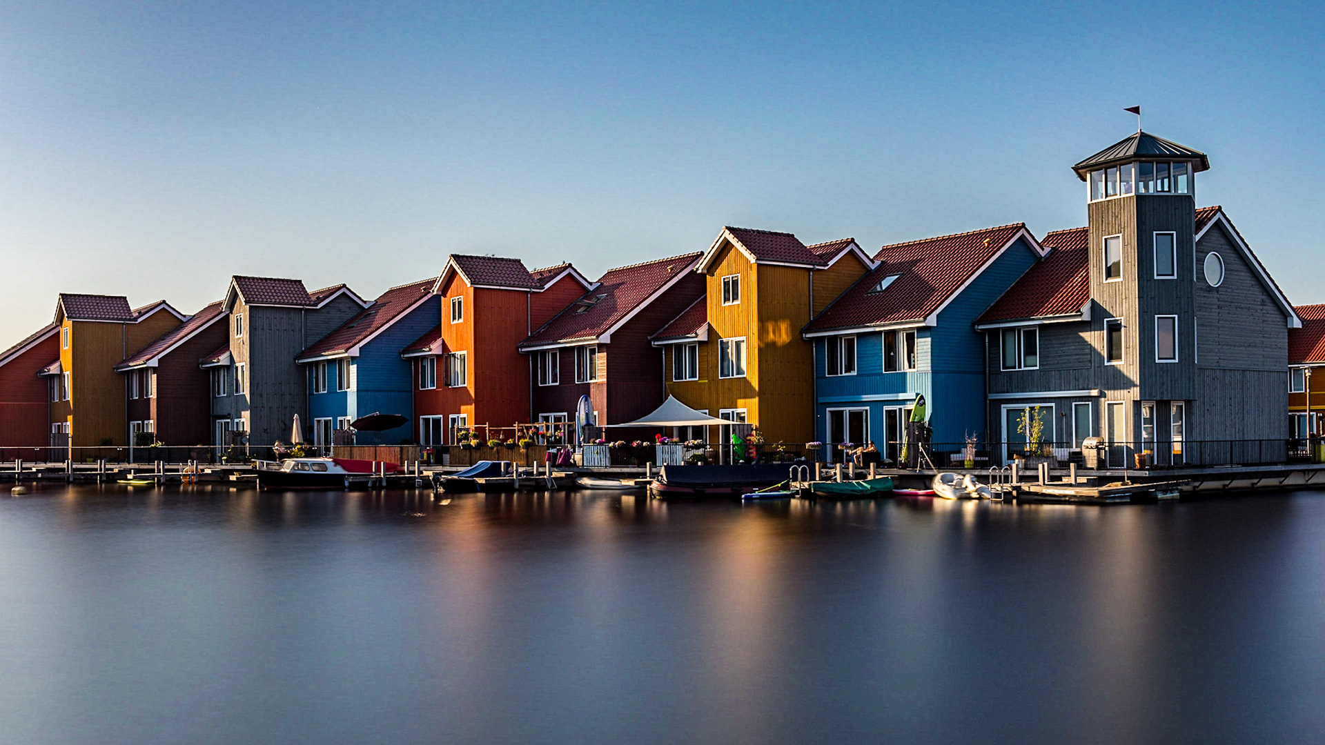 Reitdiephaven, Groningen, Niederlande