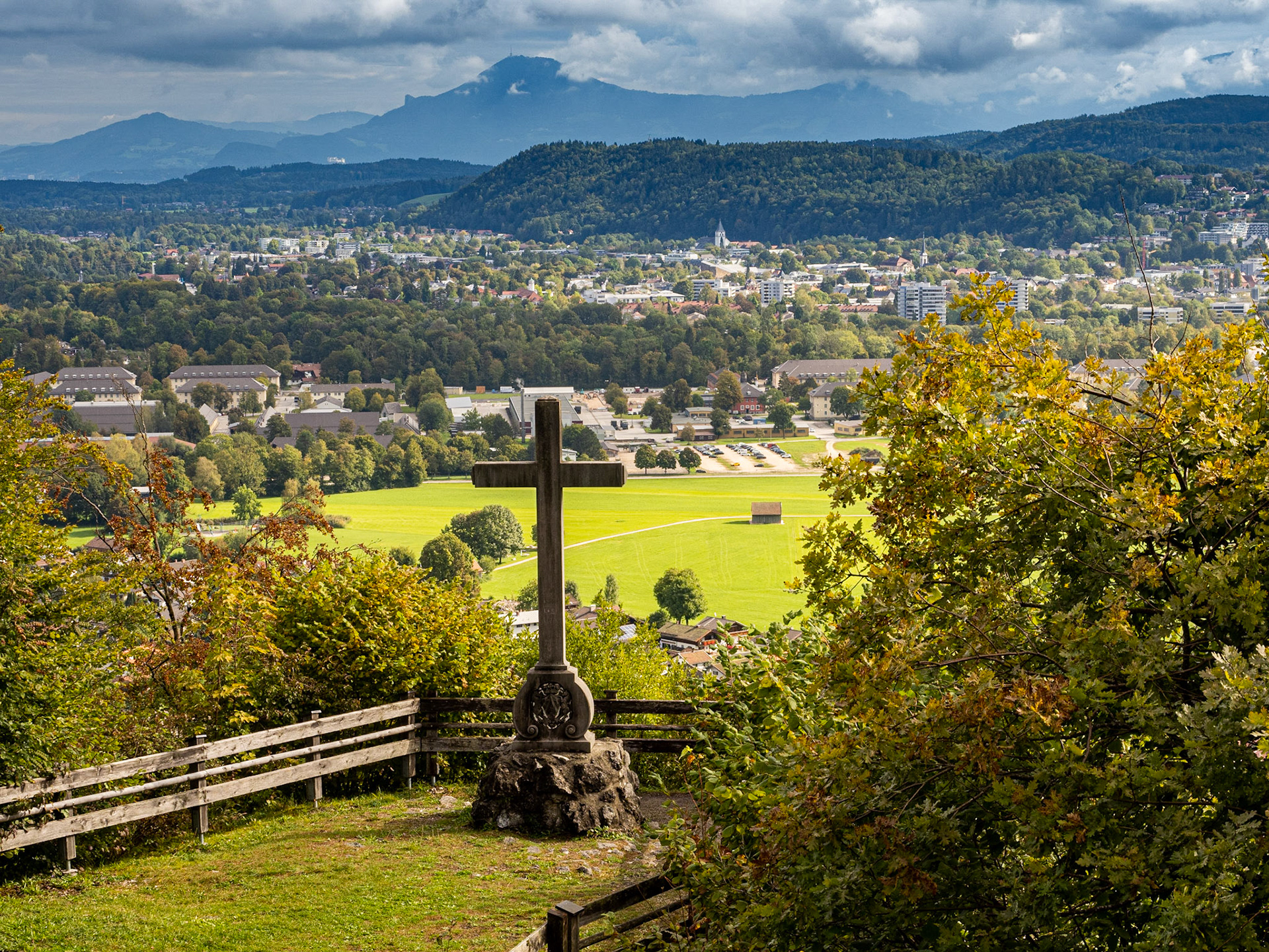 Blick von St. Pankratz auf Bad Reichenhall
