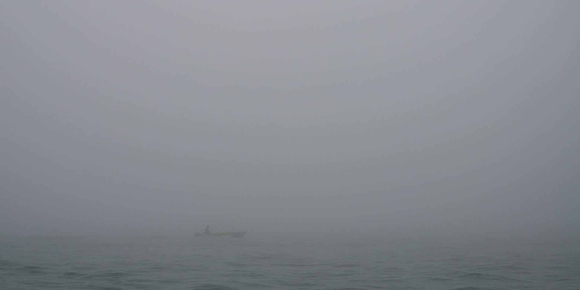 Nebel auf der Fahrt nach Burano