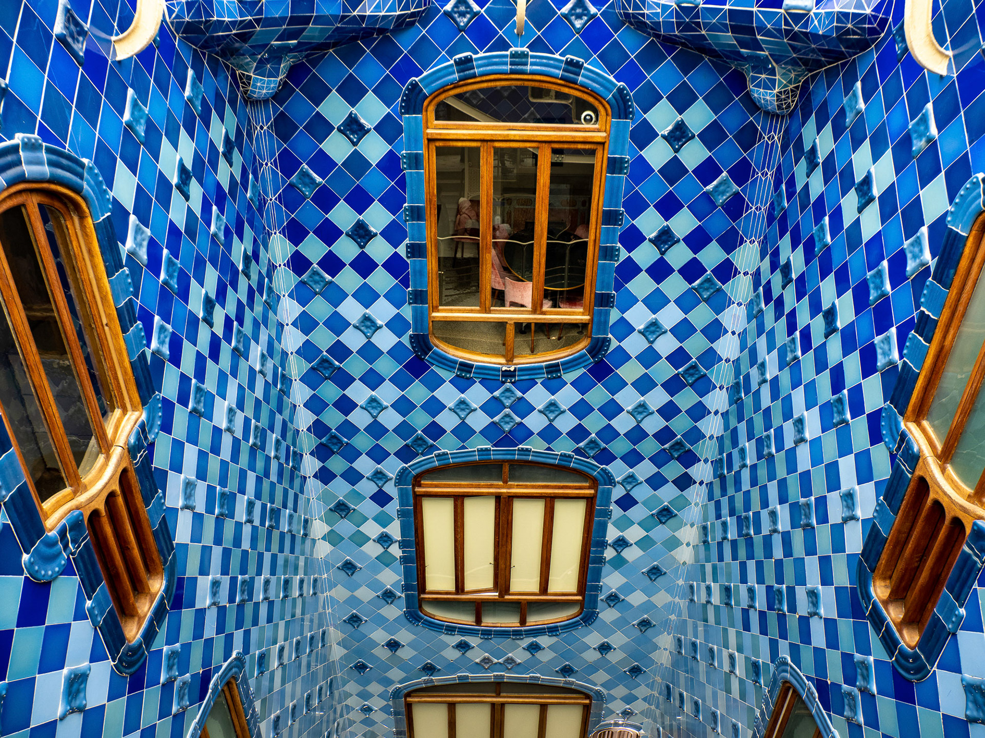 Innenhof im Casa Battlo