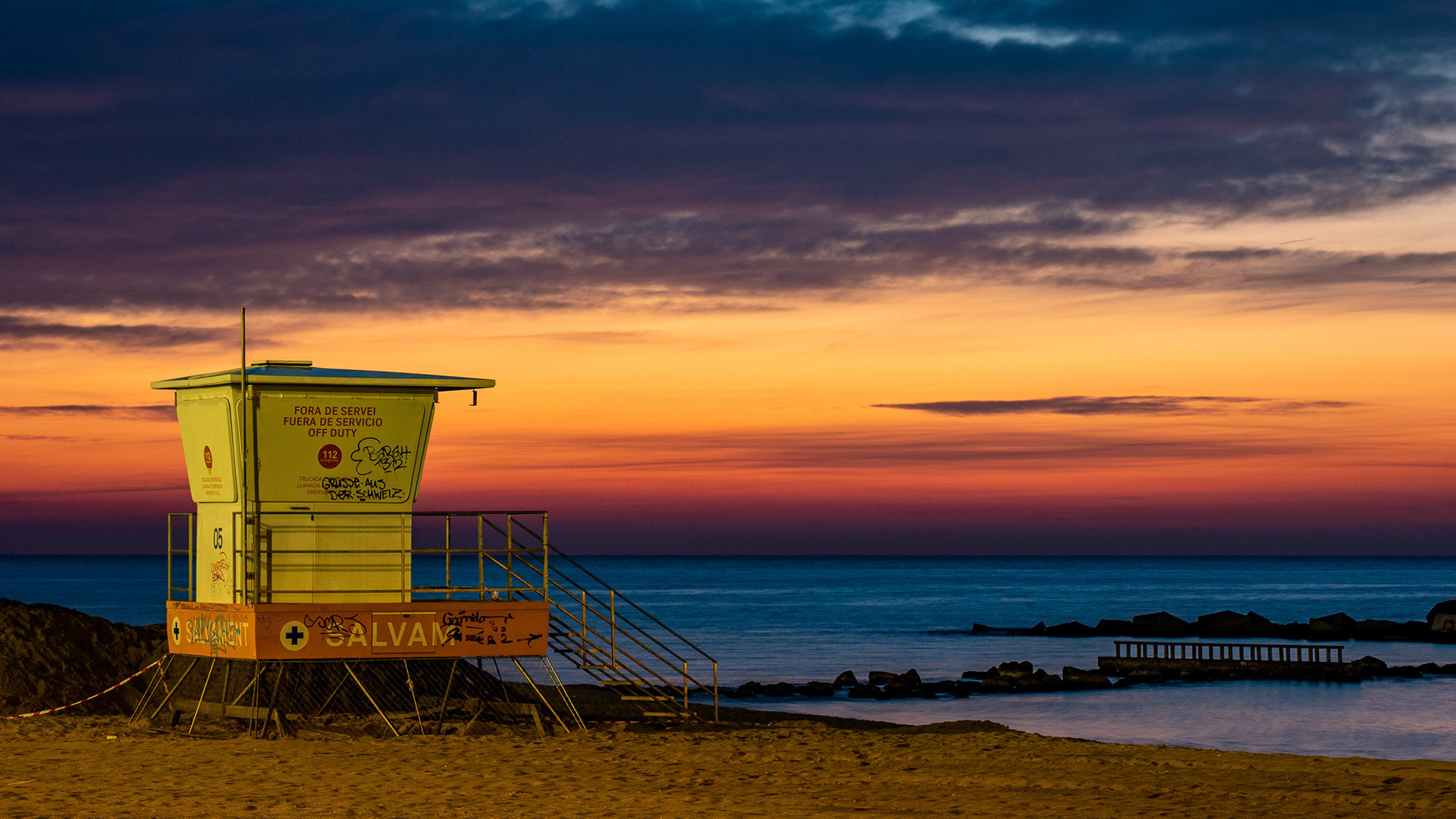 Sonnenaufgang am Strand