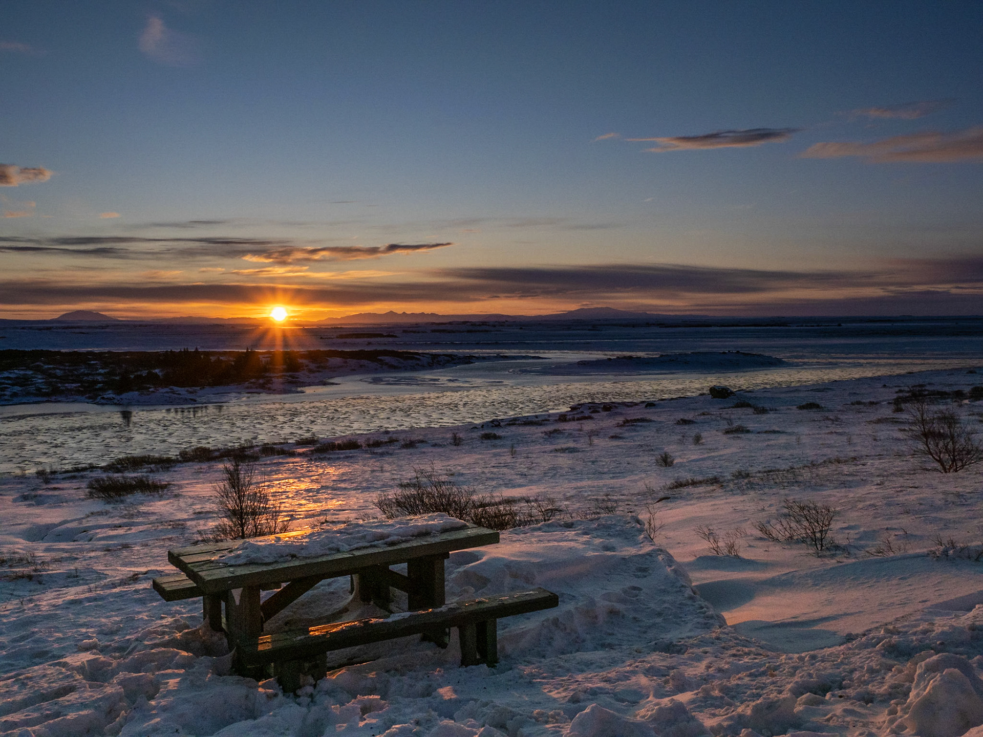 Sonnenaufgang an der Ringstraße