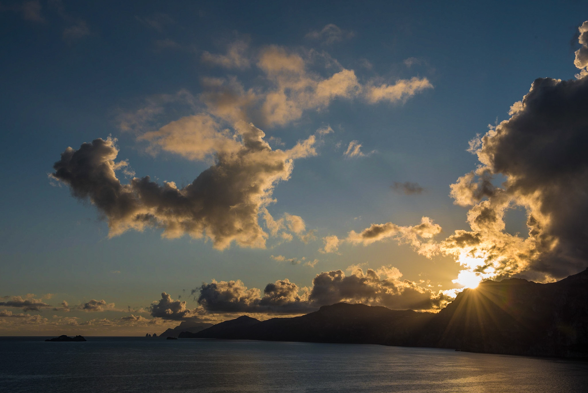 Sonnenuntergang in Praiano