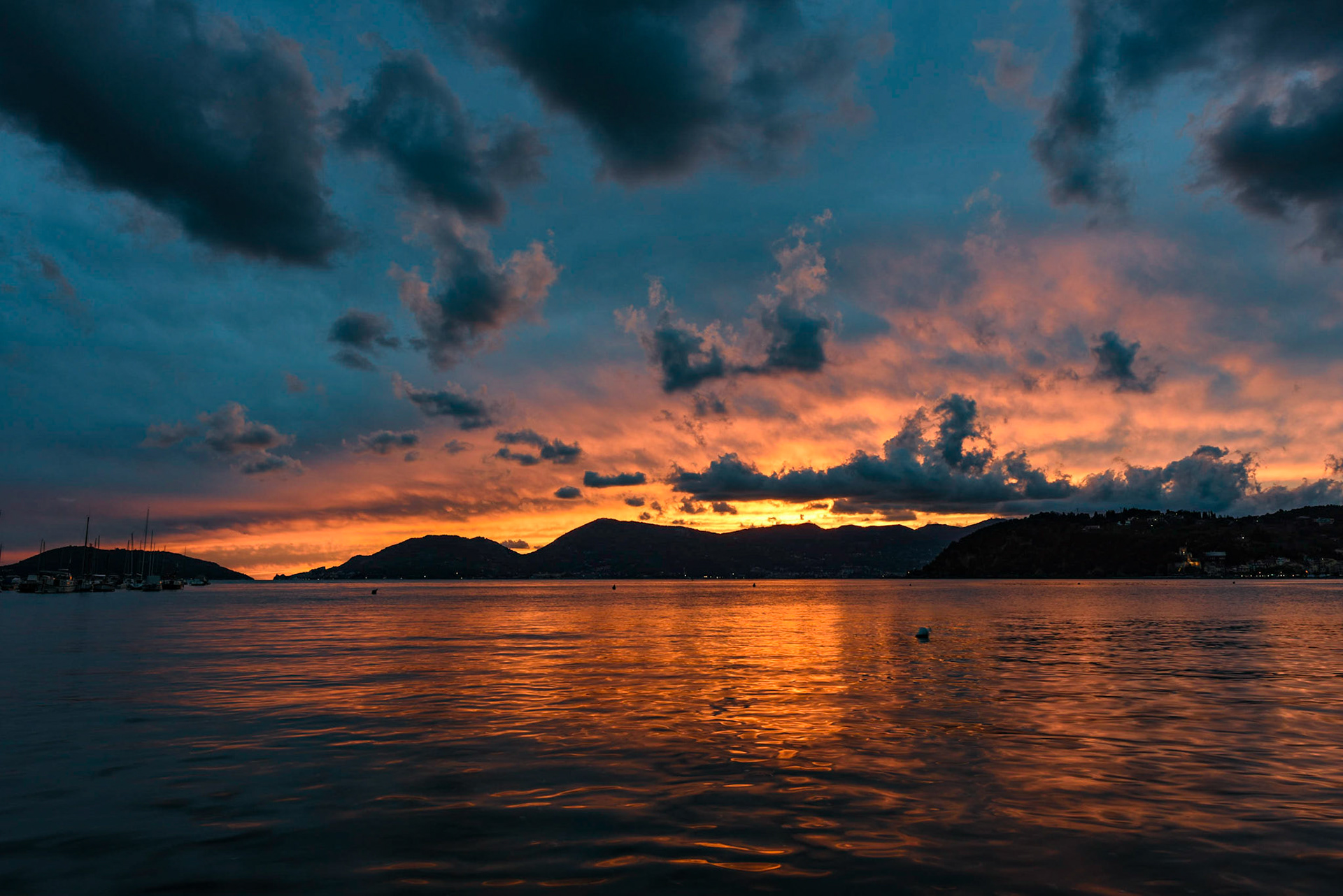 Sonnenuntergang in Lerici
