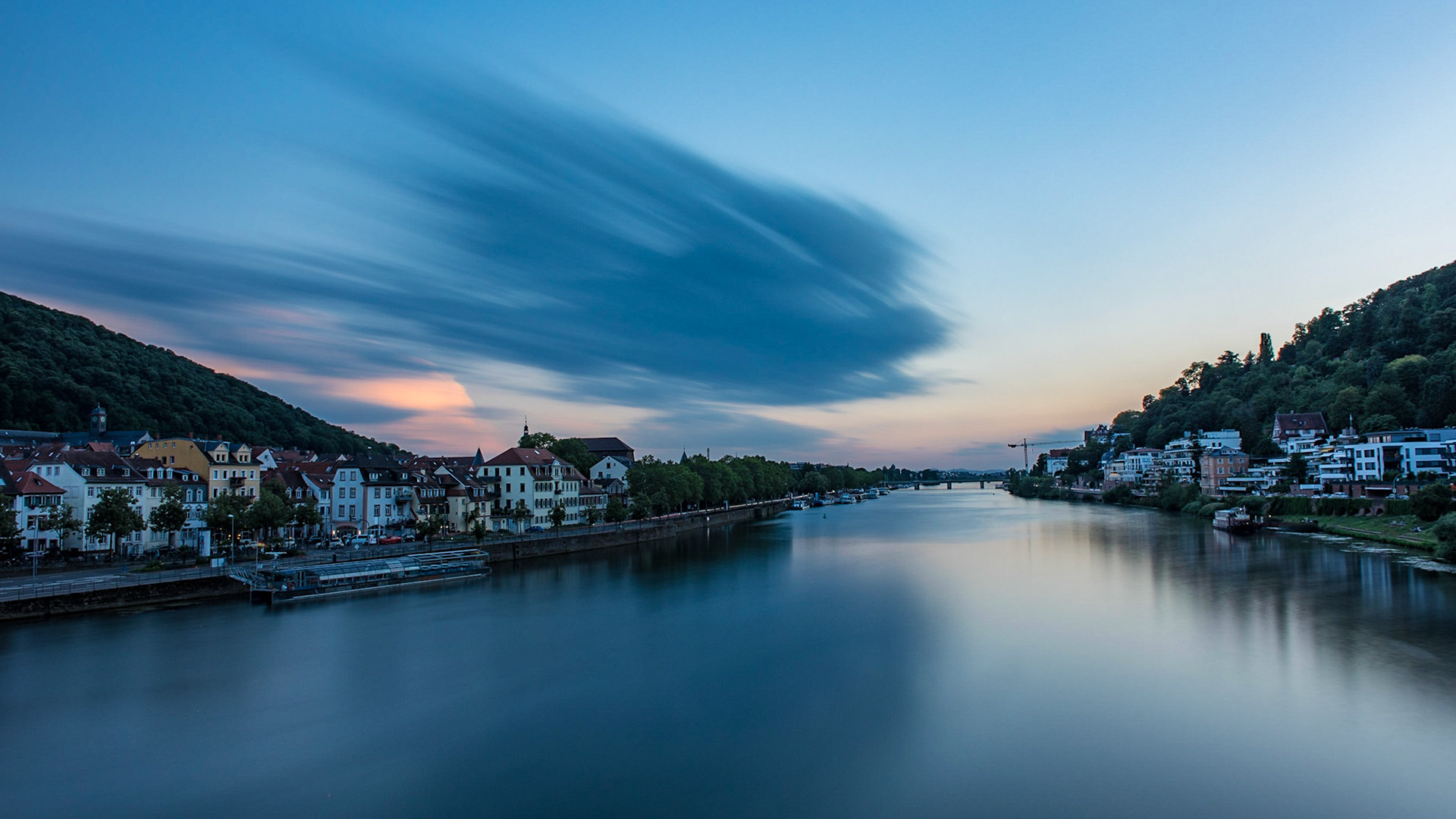 Wolkenzug durch Langzeitbelichtung