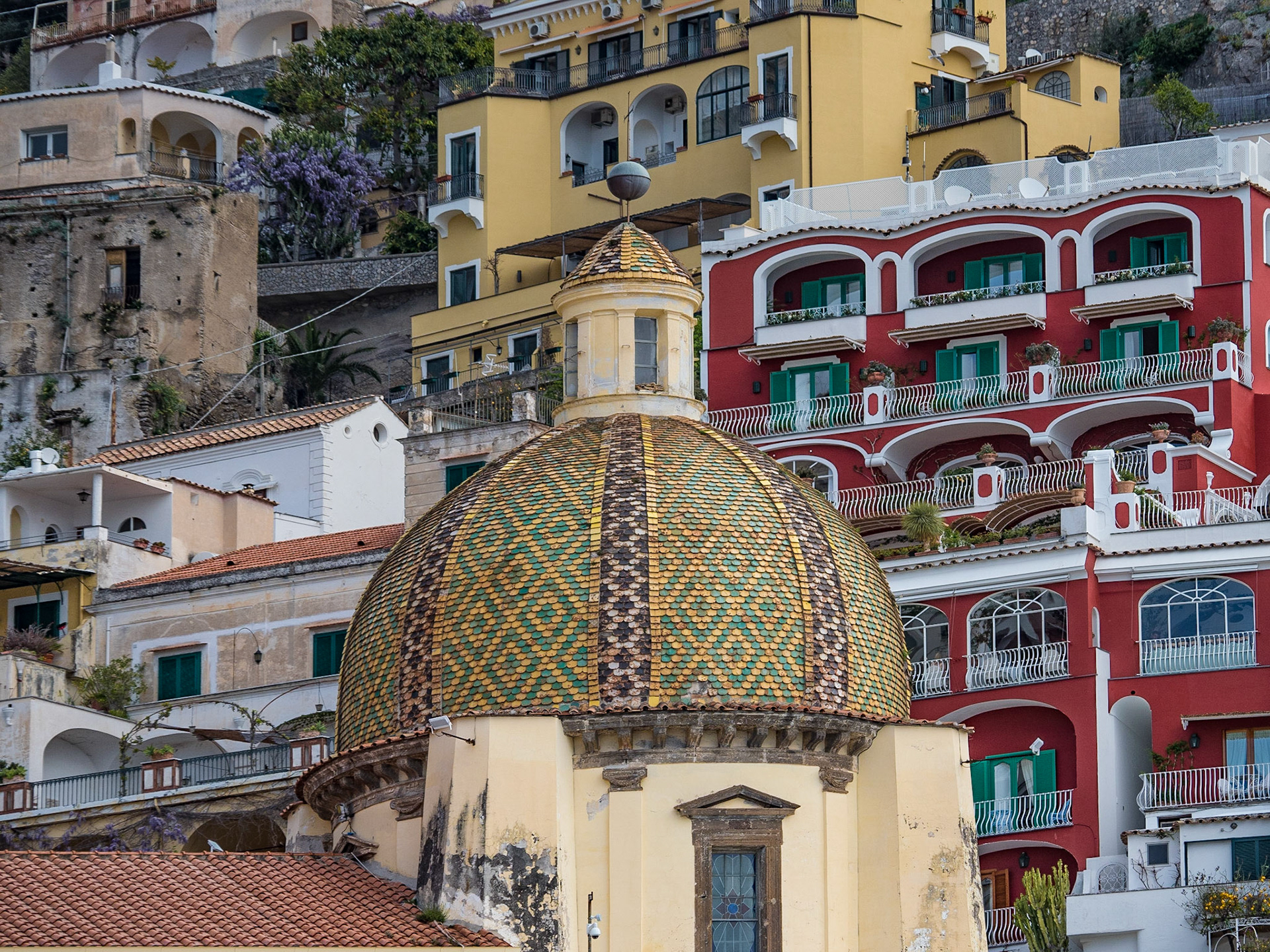 Der Kirchturm von Positano