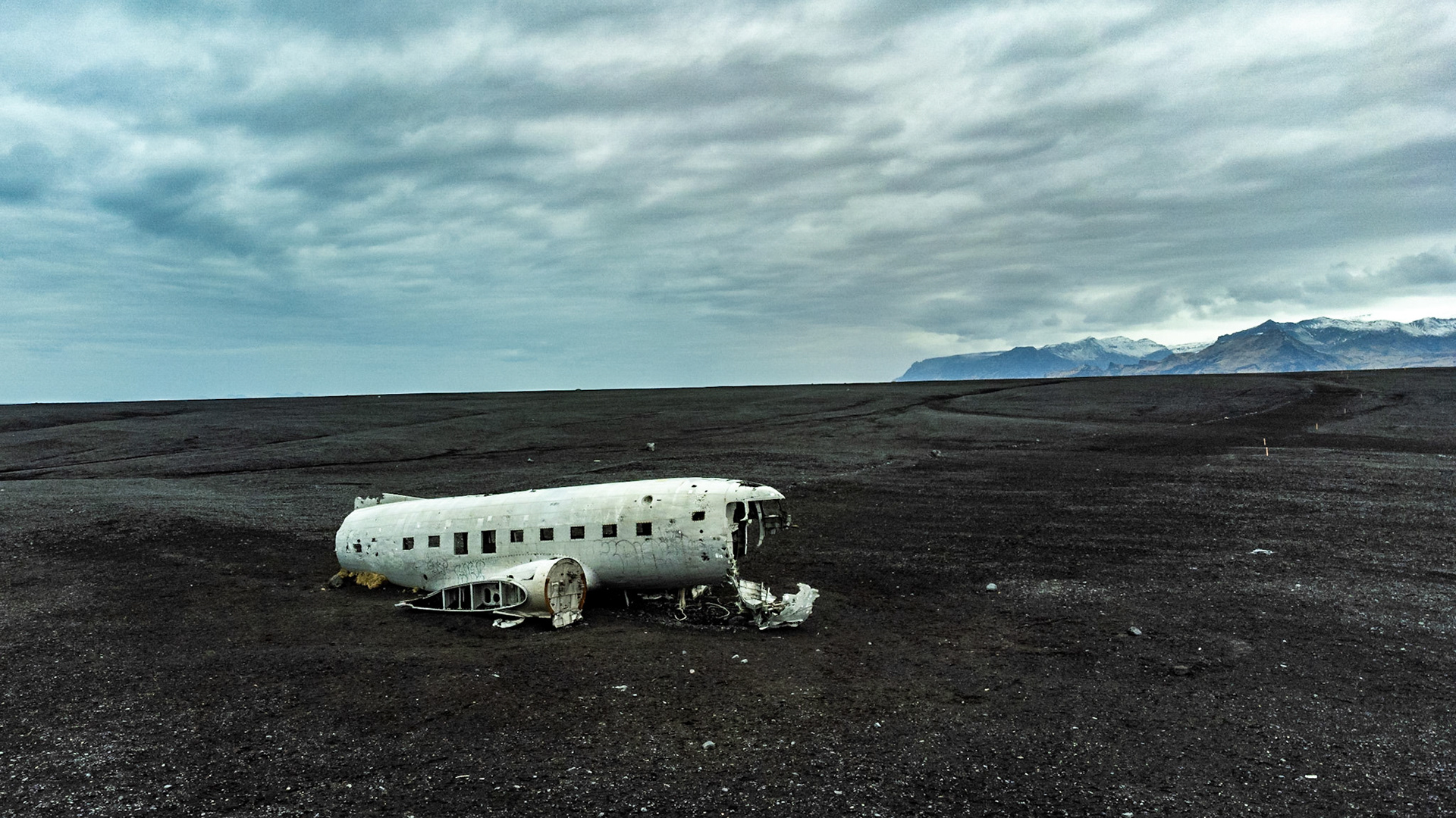 Flugzeugwrack am Solheimasandur