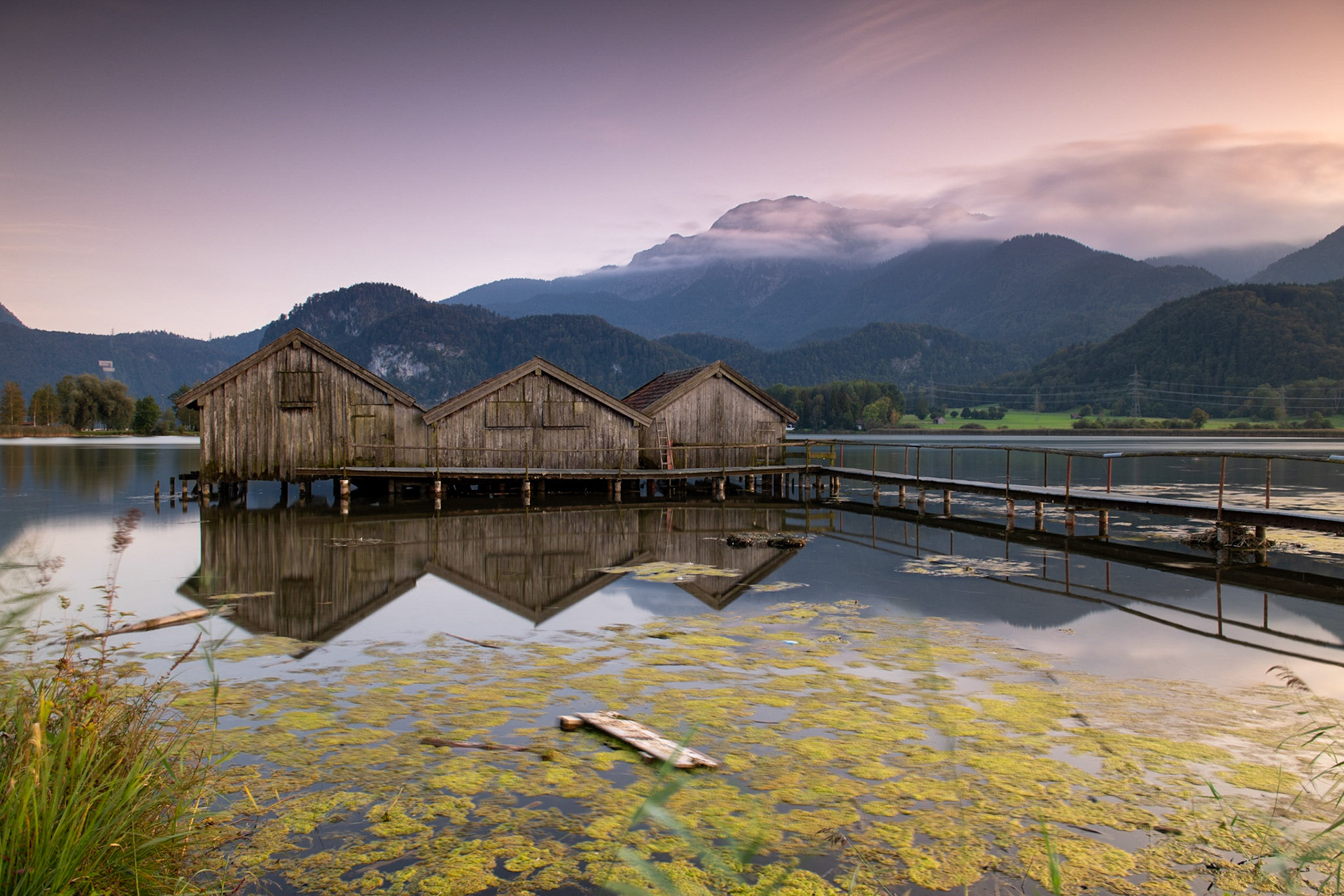 Sonnenuntergang am Kochelsee