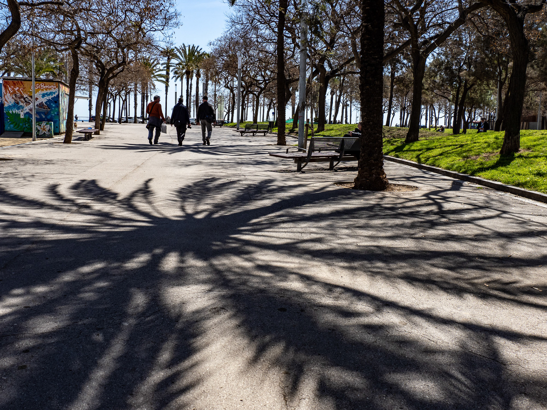 Auf dem Weg zum Strand