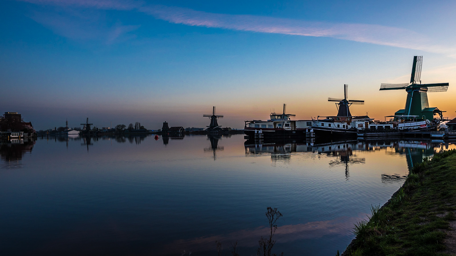 Sonnenaufgang in Zaanse Schans