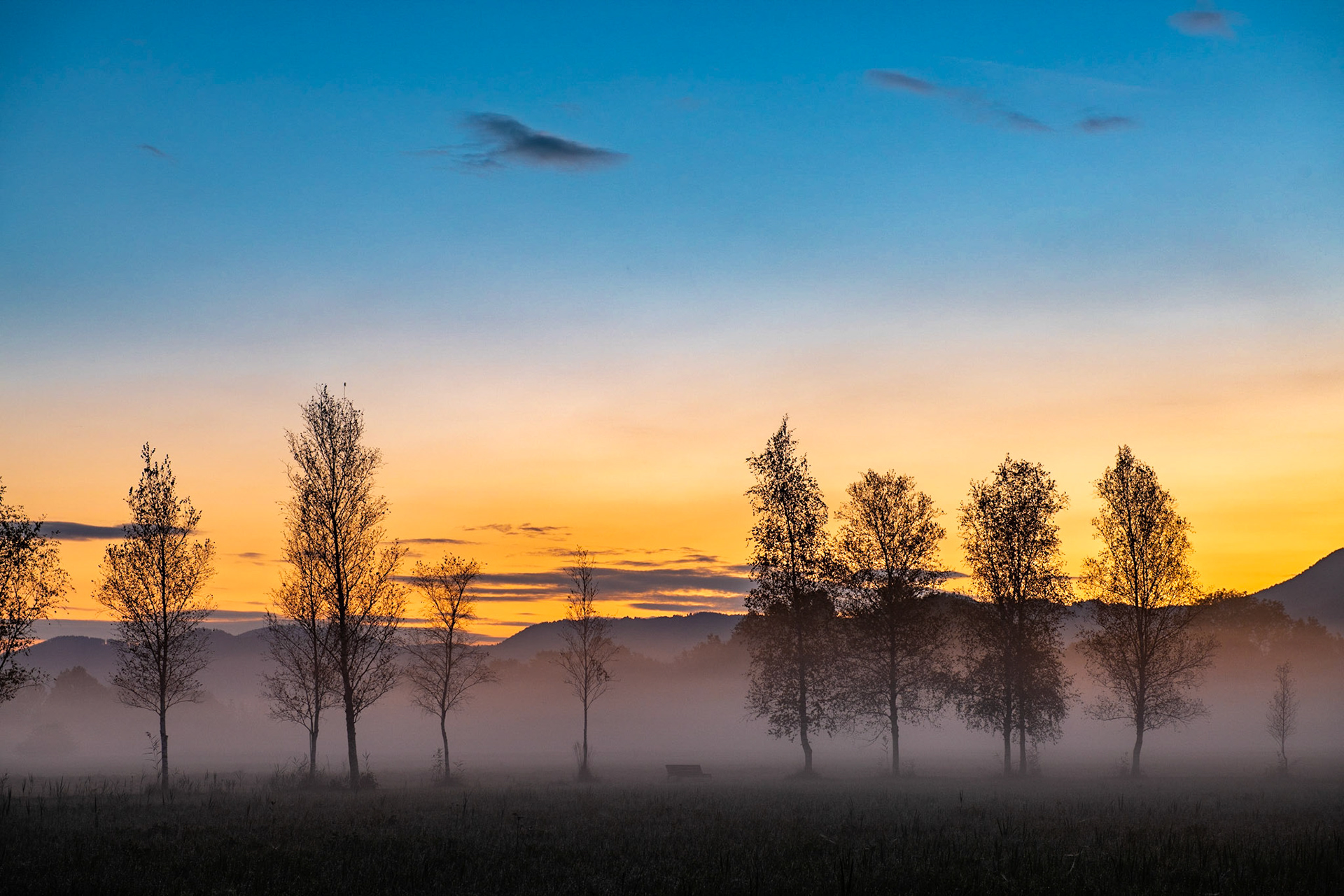 Sonnenaufgang am Kochelsee