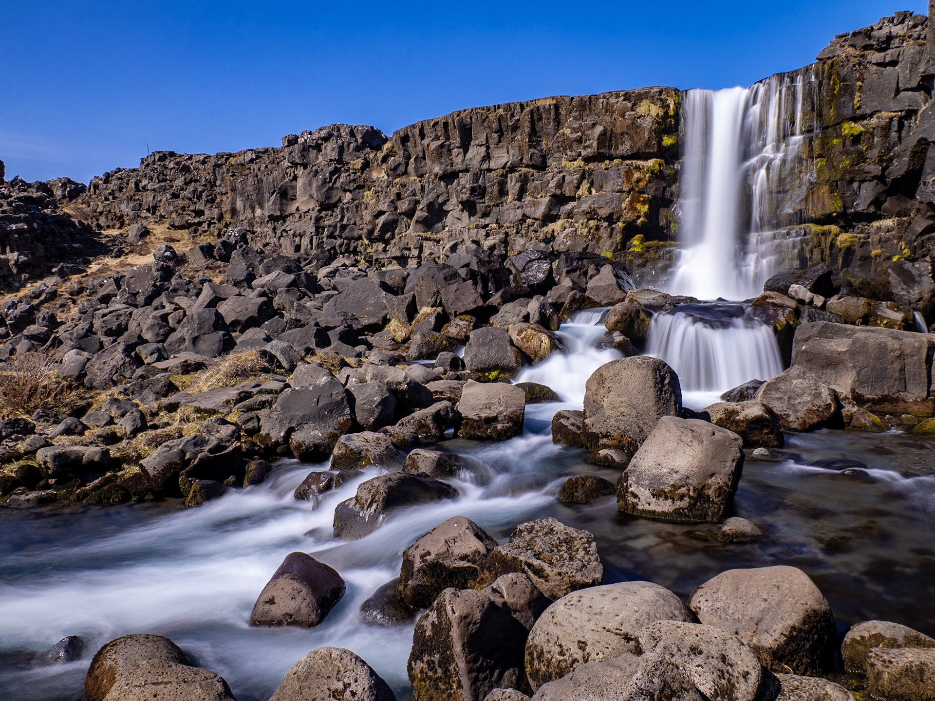 Öxarafoss im Þingvellir Nationalpark