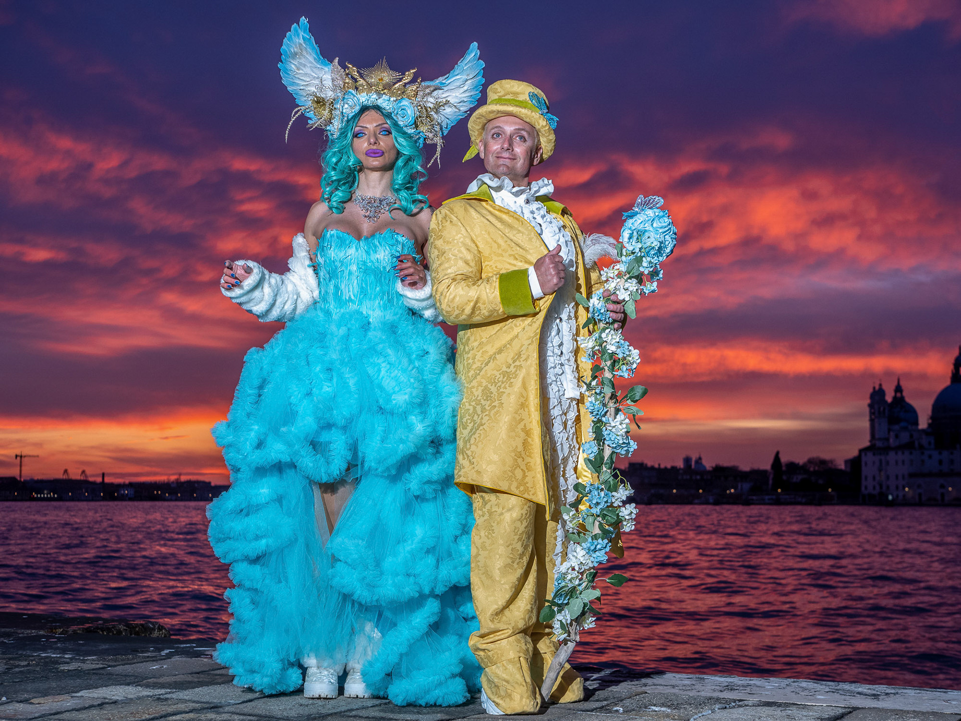 Emy &amp; Gabriele im Sonnenuntergang