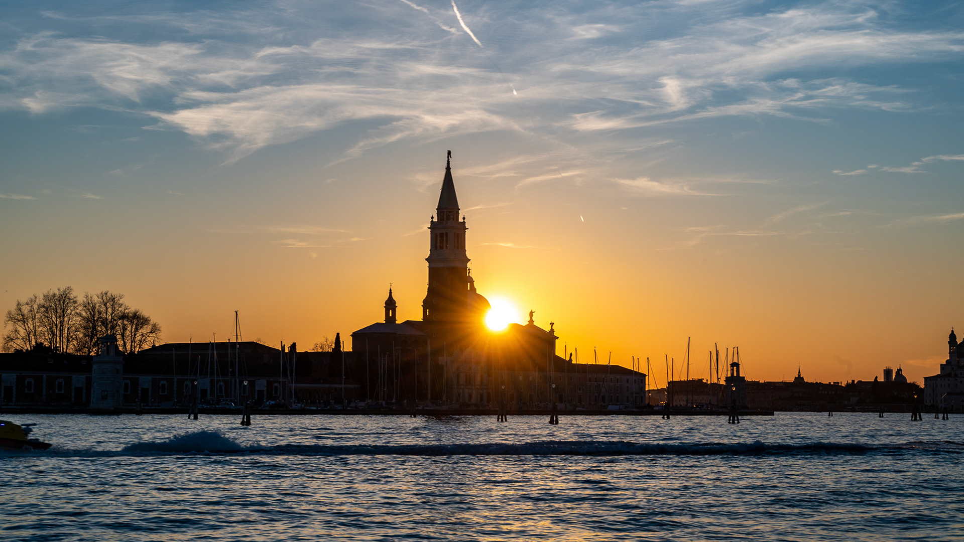 Sonnenuntergang in der Lagune