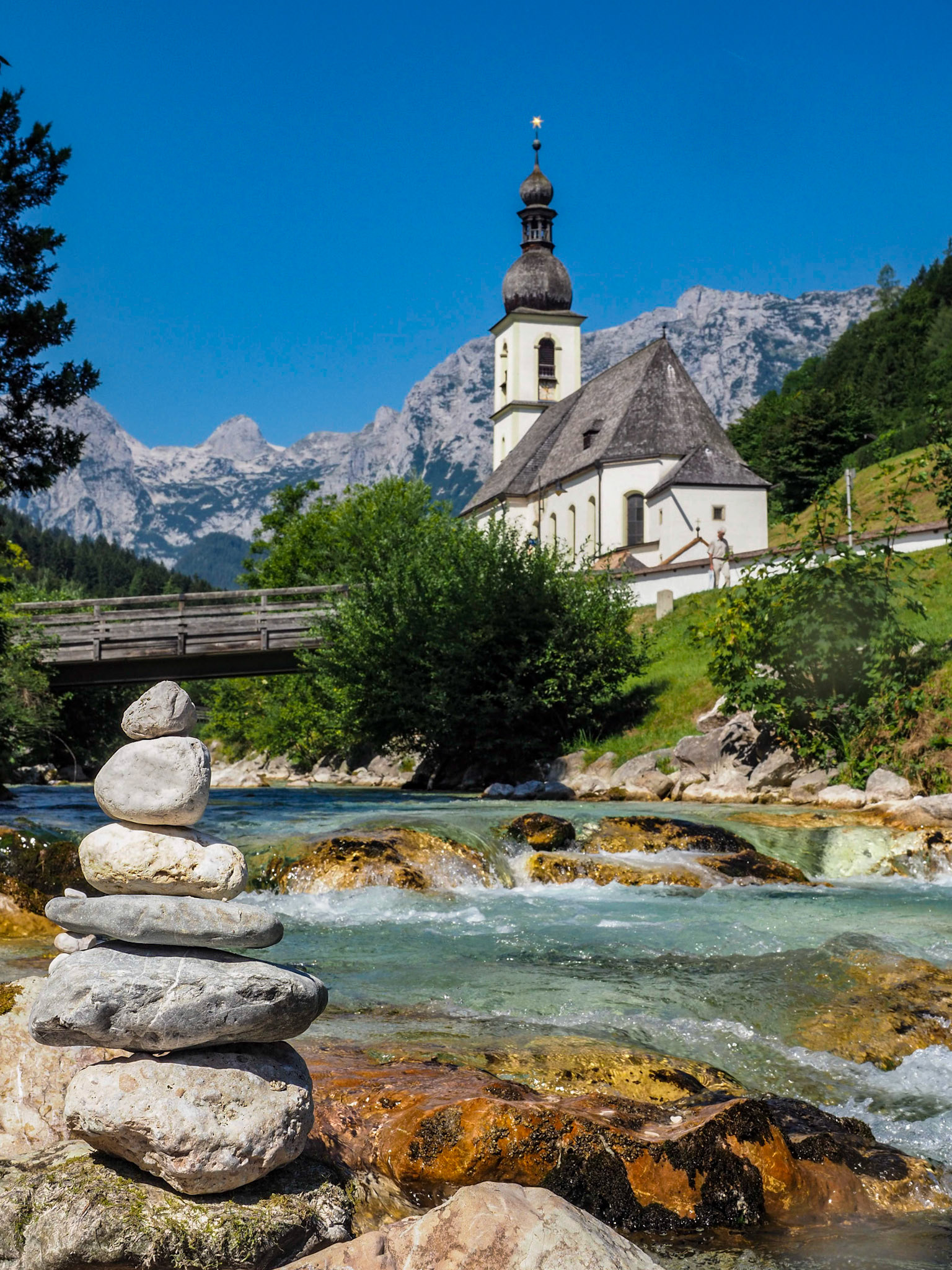 Steinestapel in Ramsau
