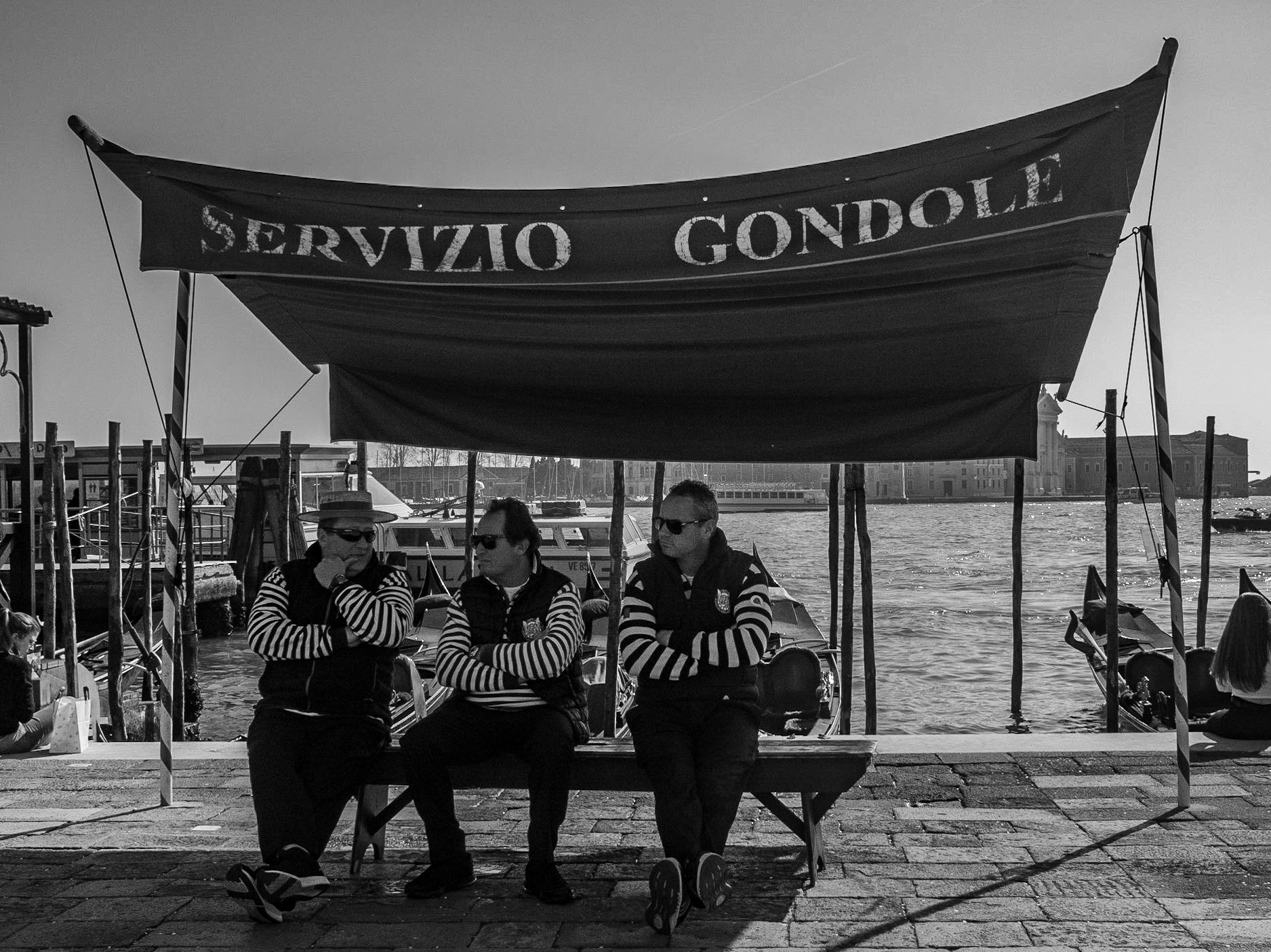 Gondolieri in der MIttagspause