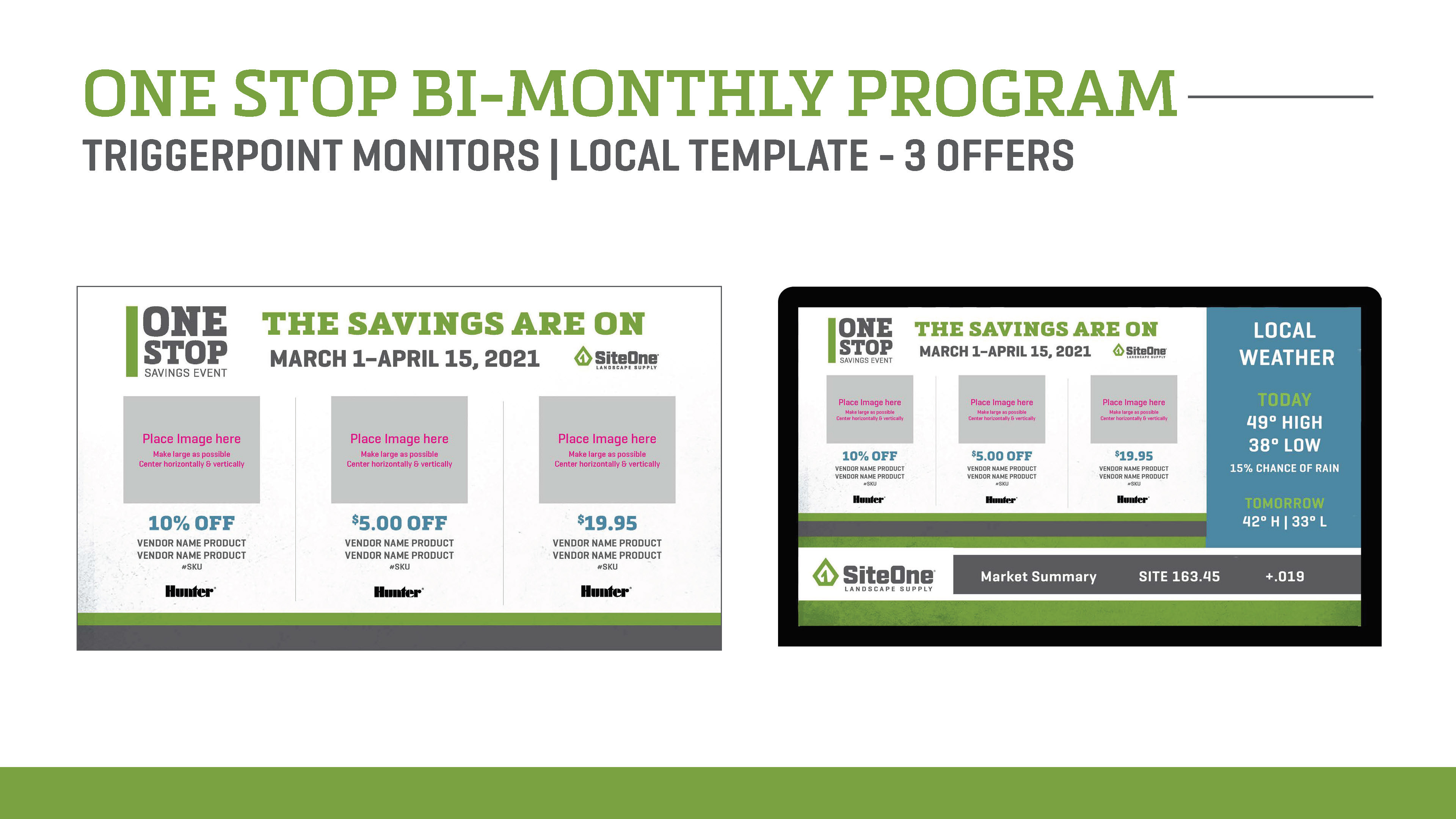 One Stop Monitor Slide Templates