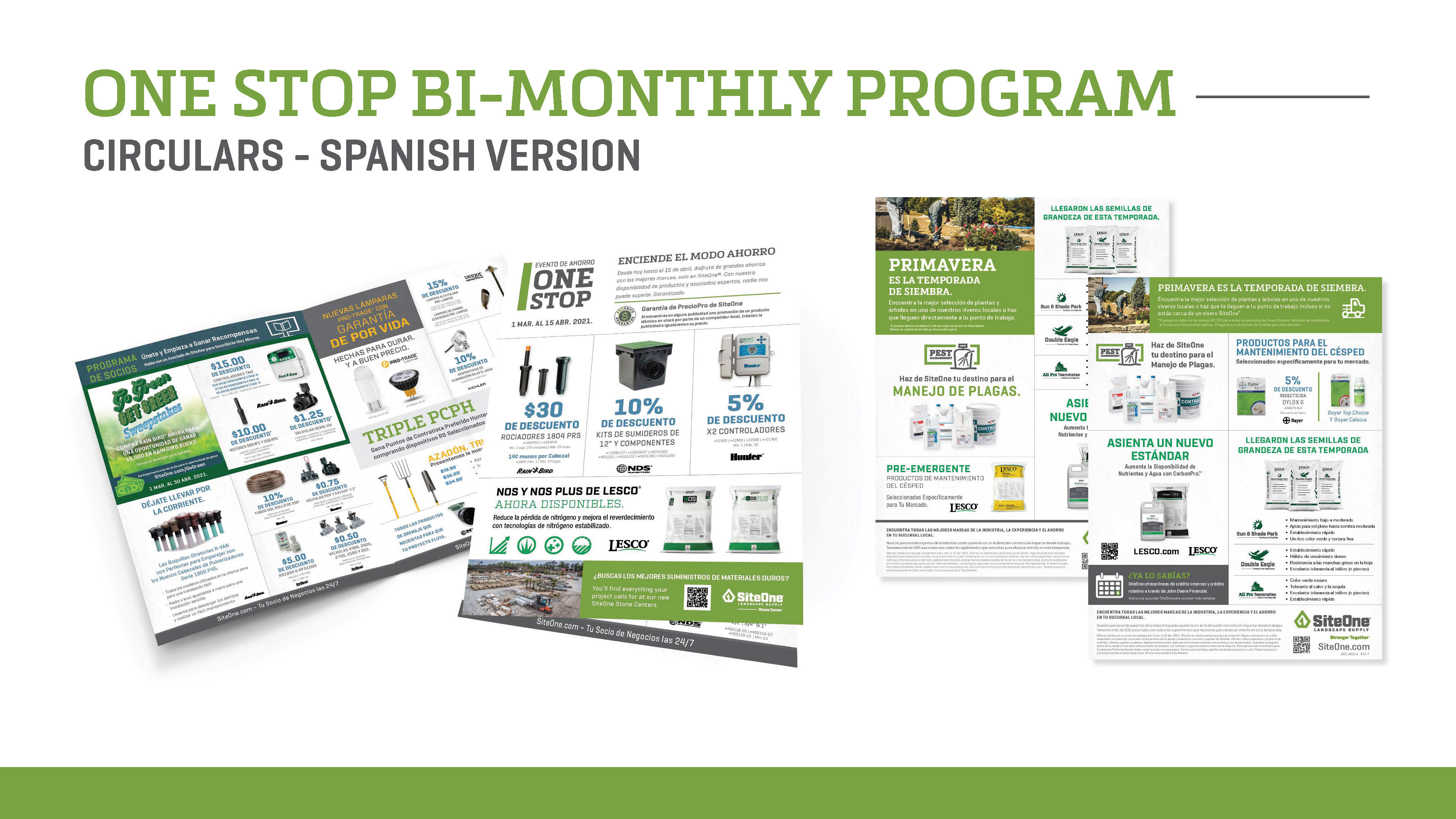 One Stop Circulars | English & Spanish Versions