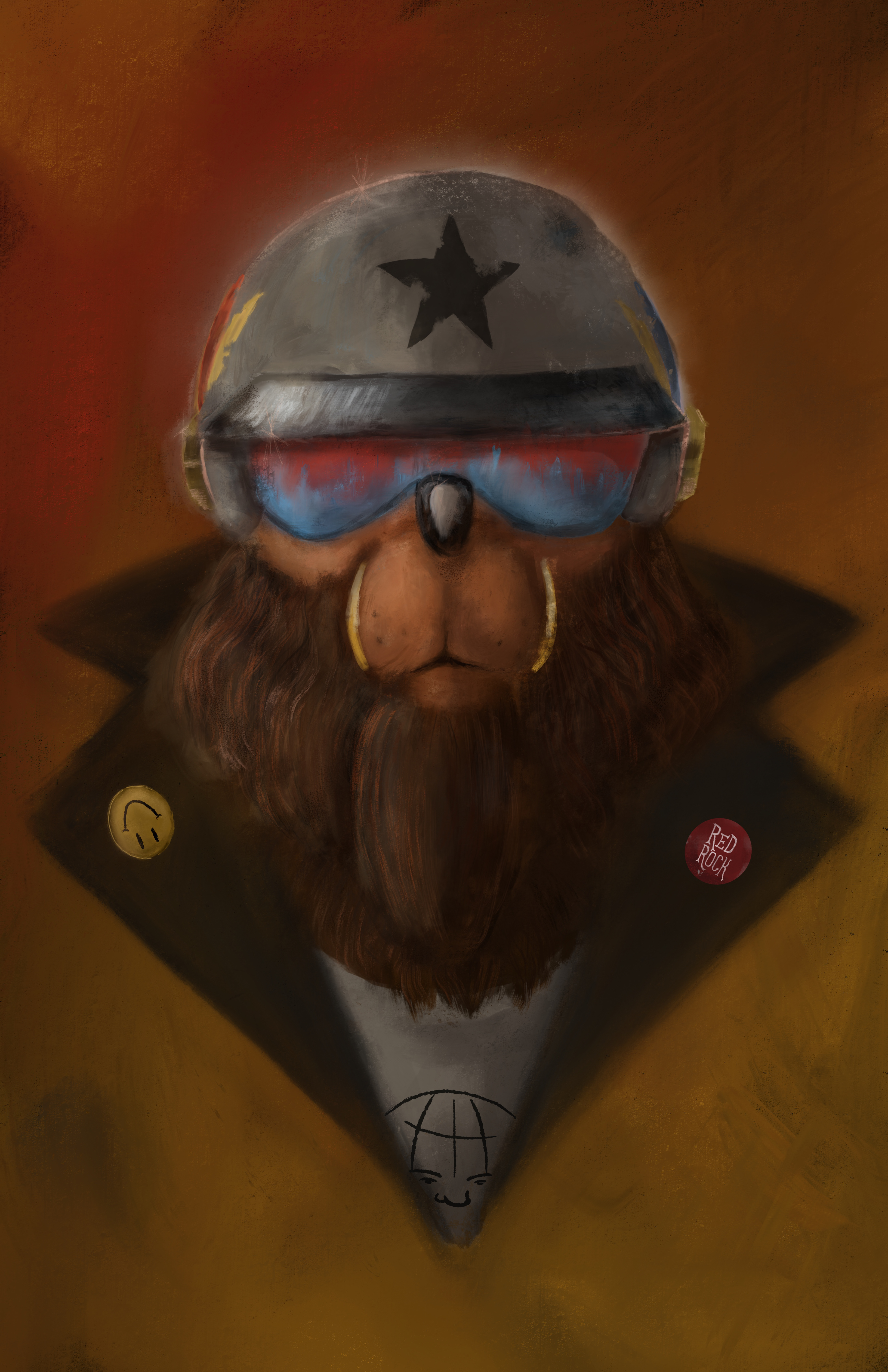 2019 - Procreate - Packaging Artwork for Action Figure Concept